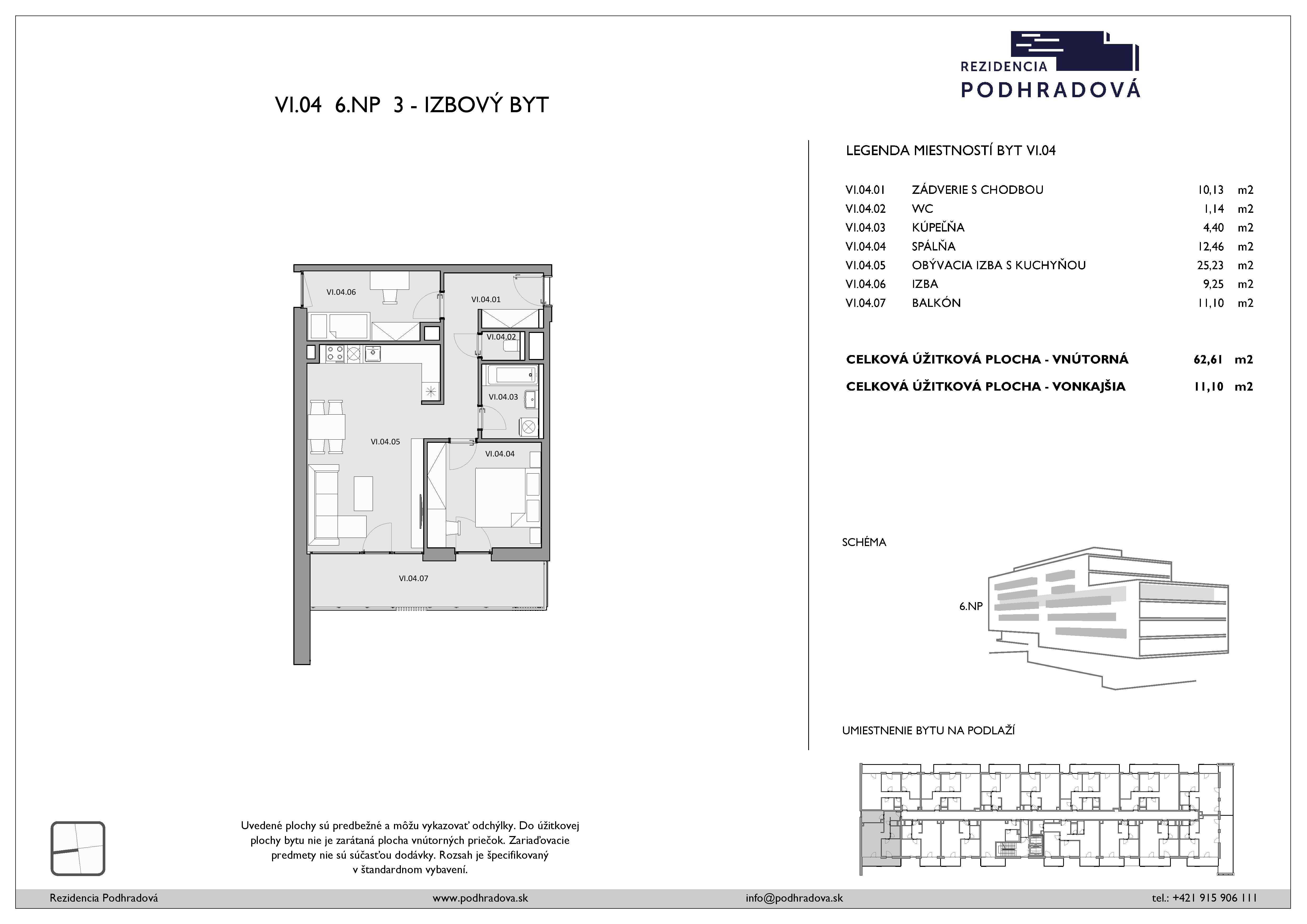 Rezidencia Podhradová - 604 - Pôdorys