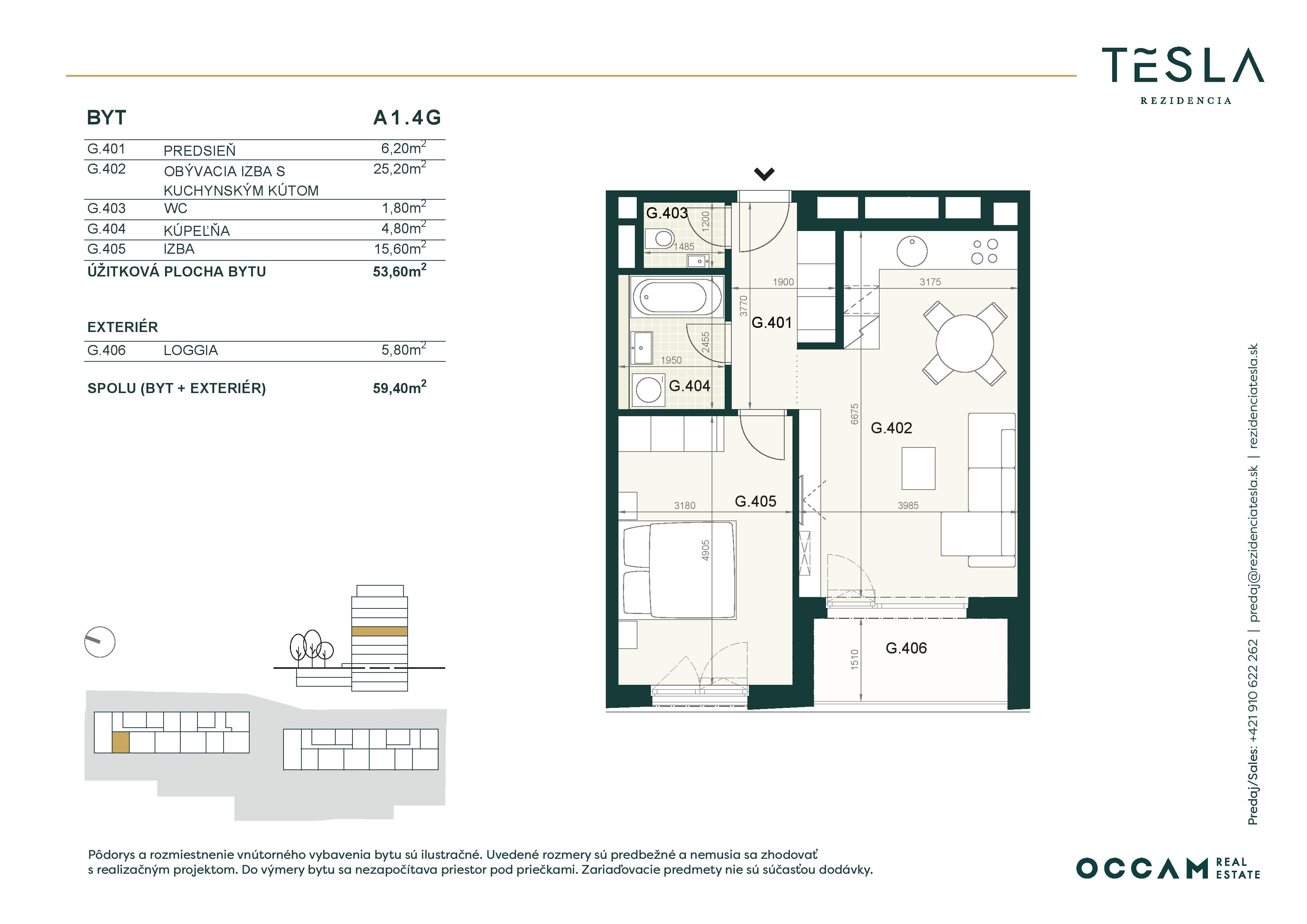 Tesla Rezidencia - A1.4.G - Pôdorys