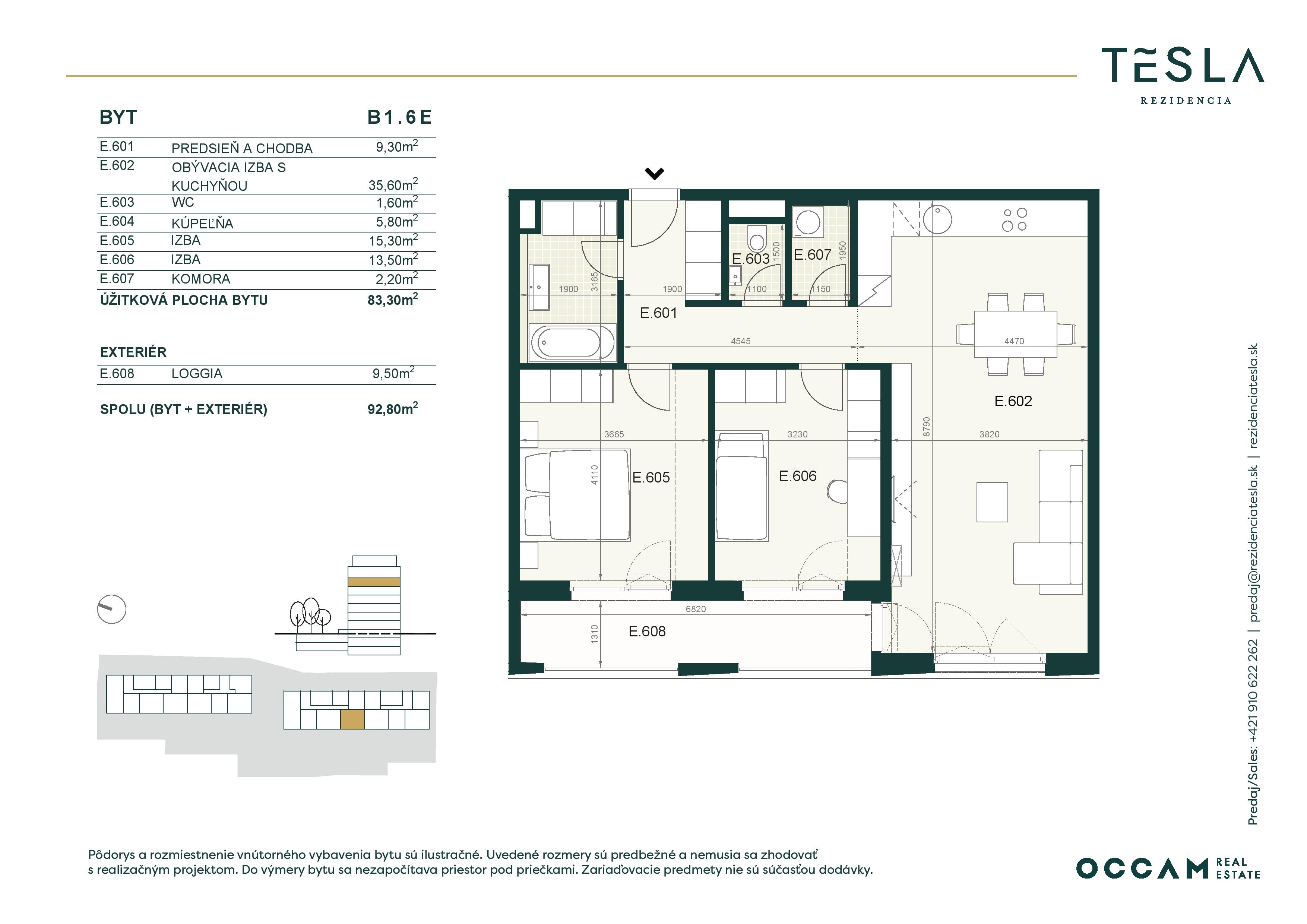 Tesla Rezidencia - B1.6.E - Pôdorys