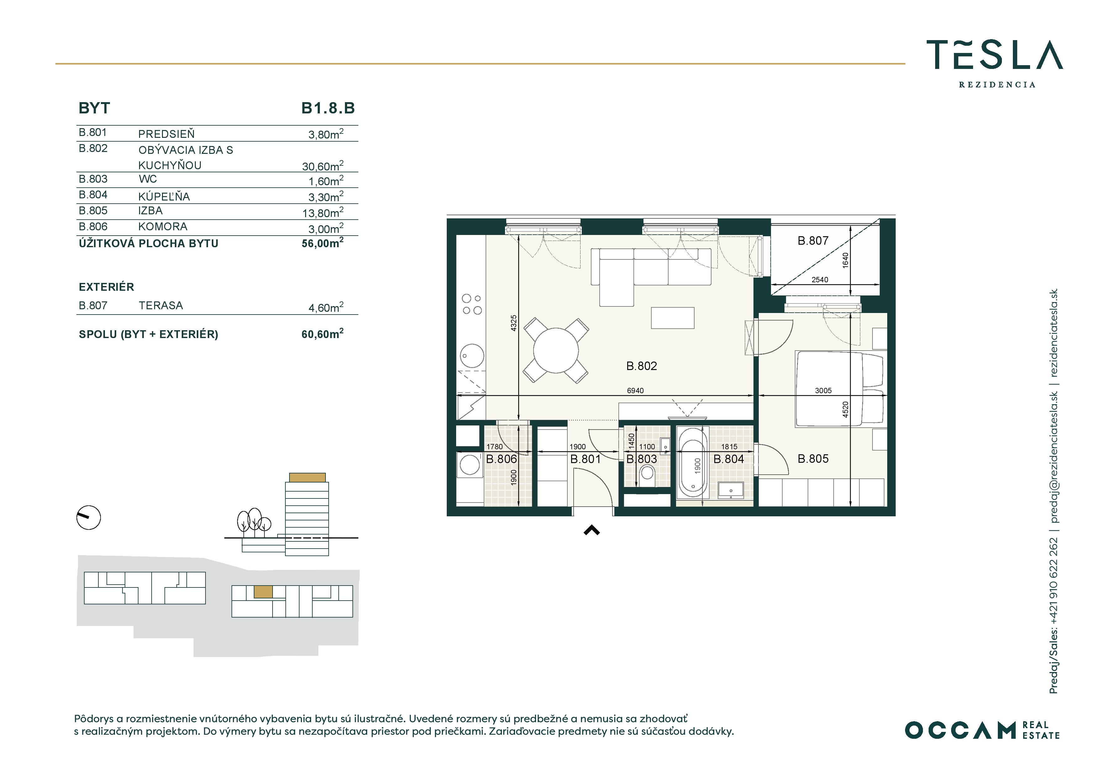 Tesla Rezidencia - B1.8.B - Pôdorys