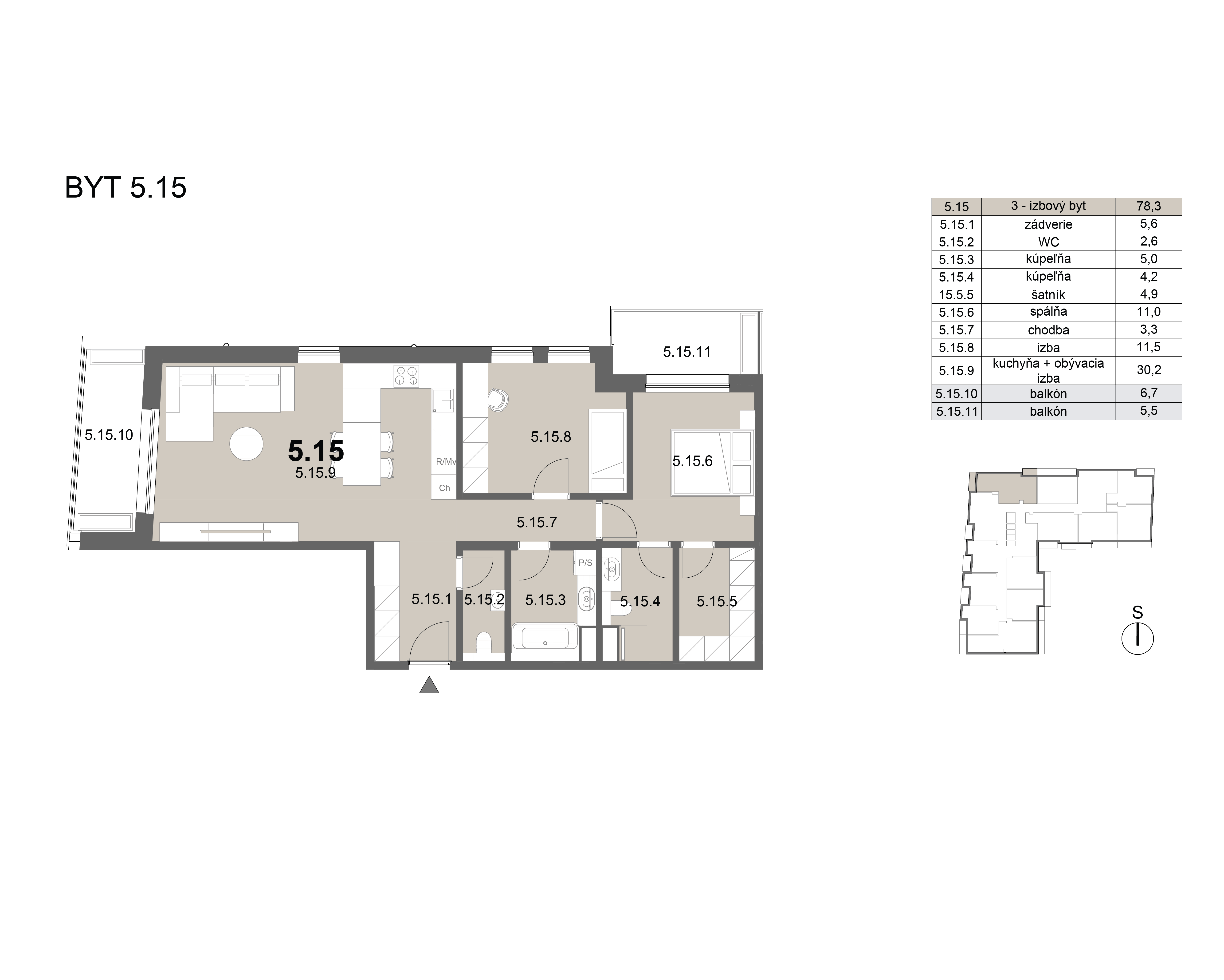 Zion residence - 5.15 - Pôdorys
