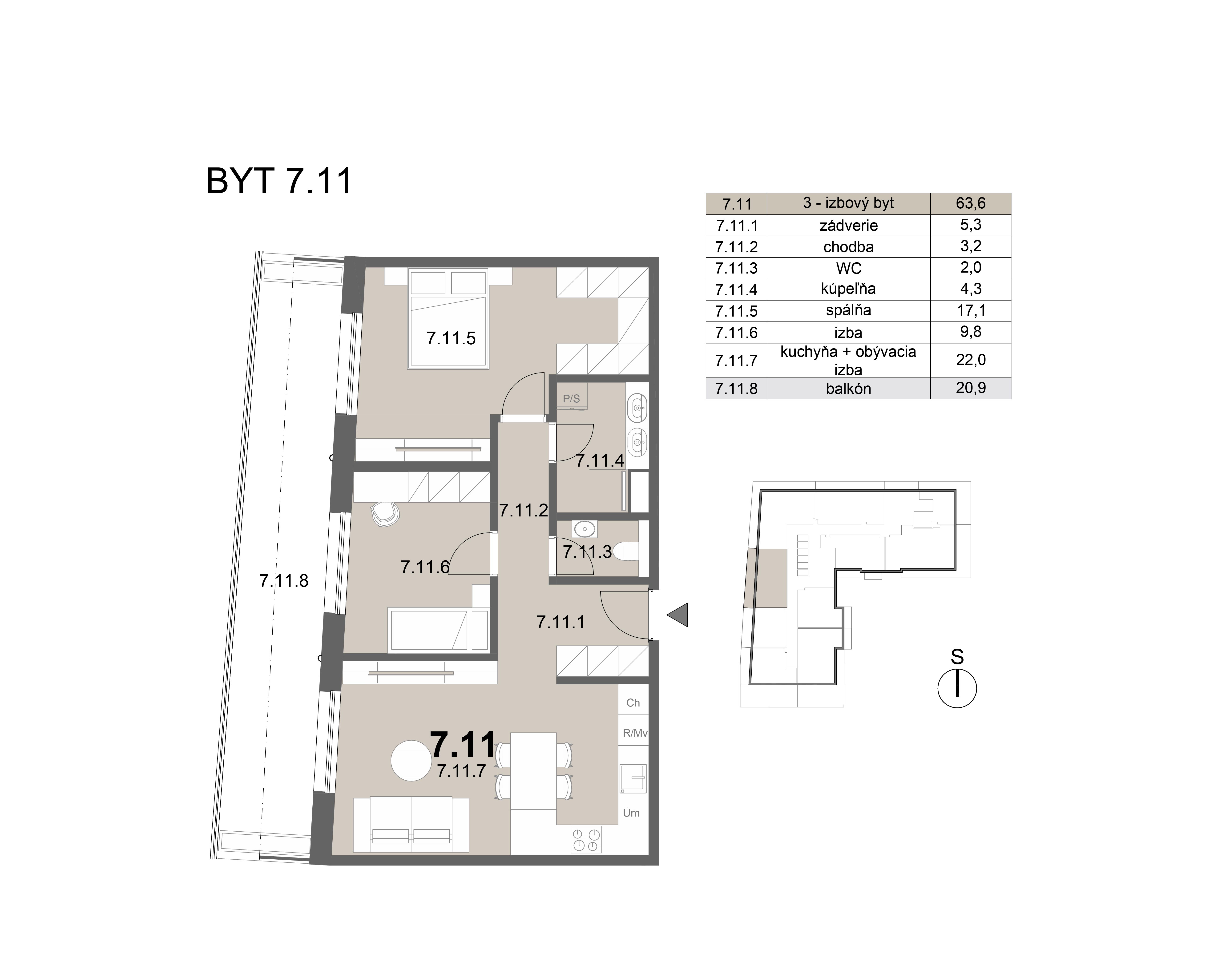 Zion residence - 7.11 - Pôdorys