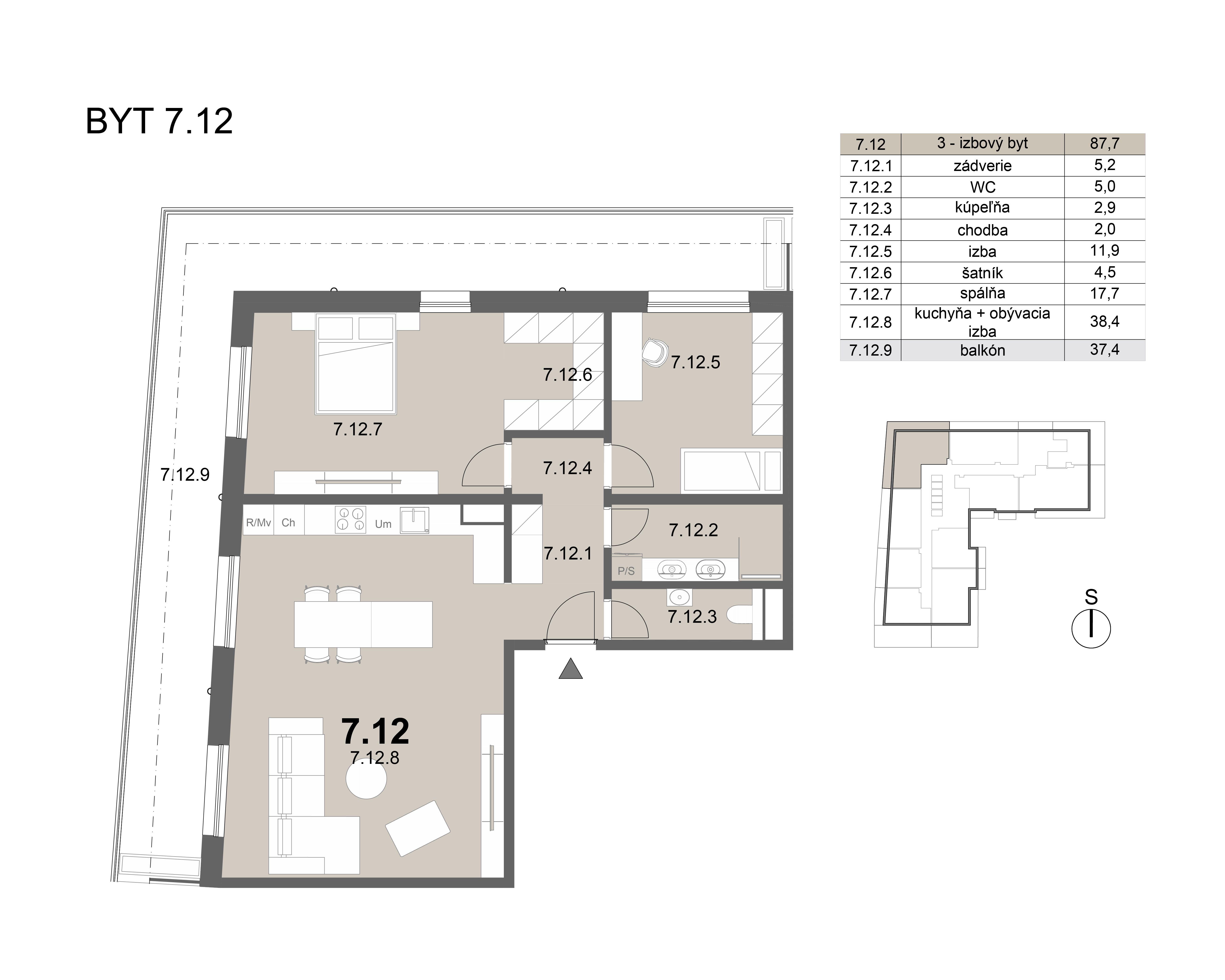 Zion residence - 7.12 - Pôdorys