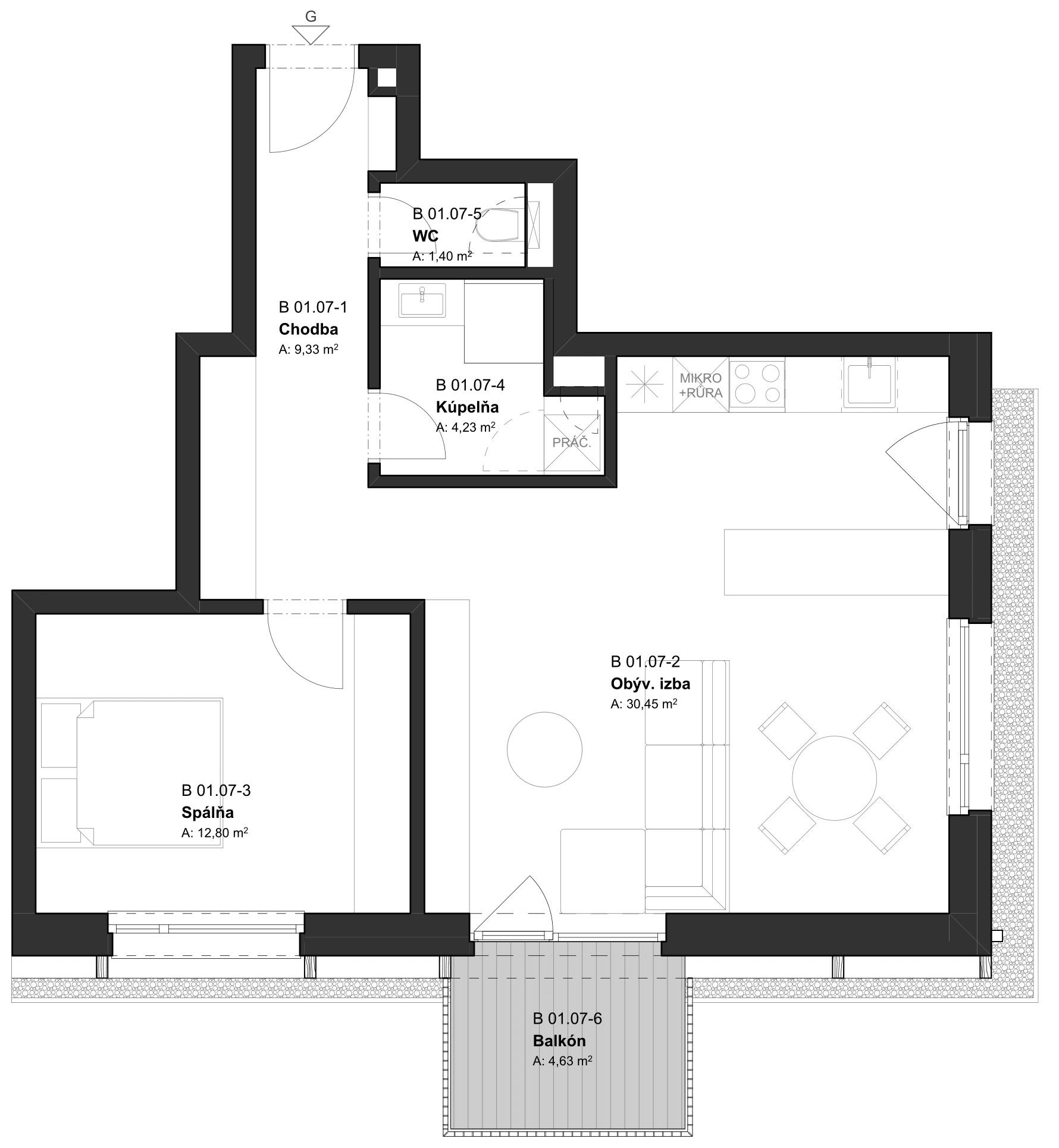 Krásne v Krásne - 01.07 - Pôdorys