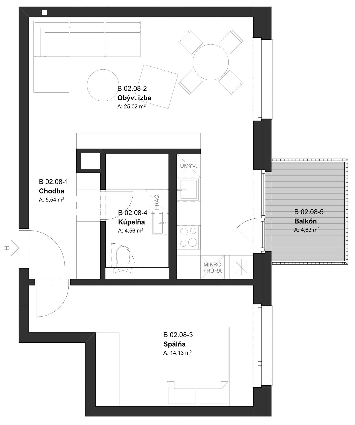 Krásne v Krásne - 02.08 - Pôdorys