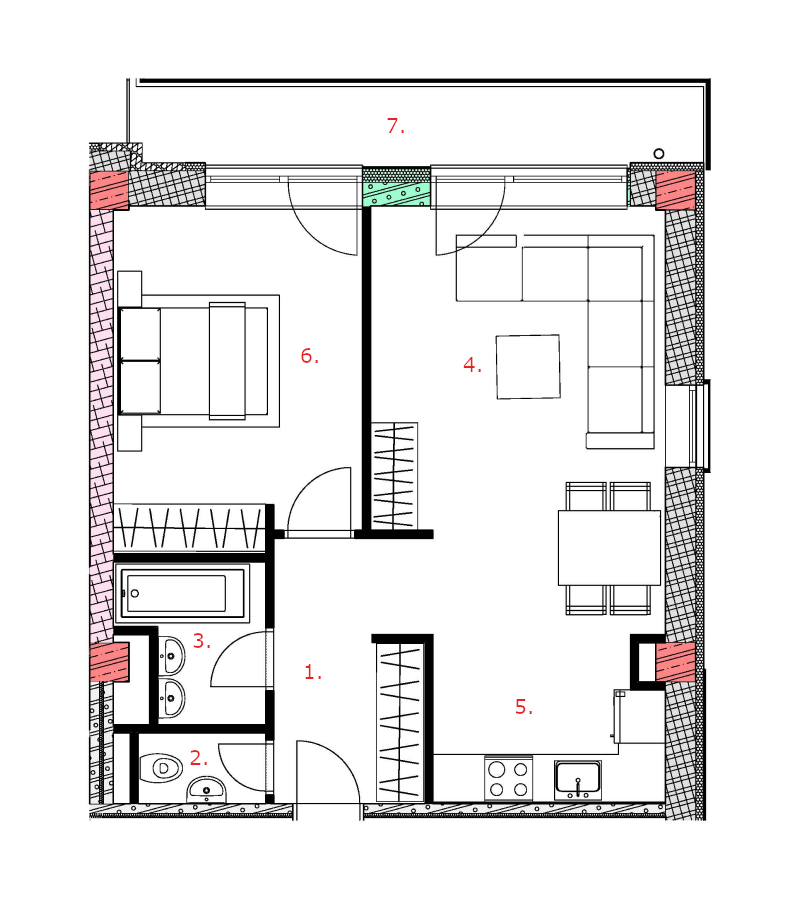 Galandov majer - K12.2.1 - Pôdorys