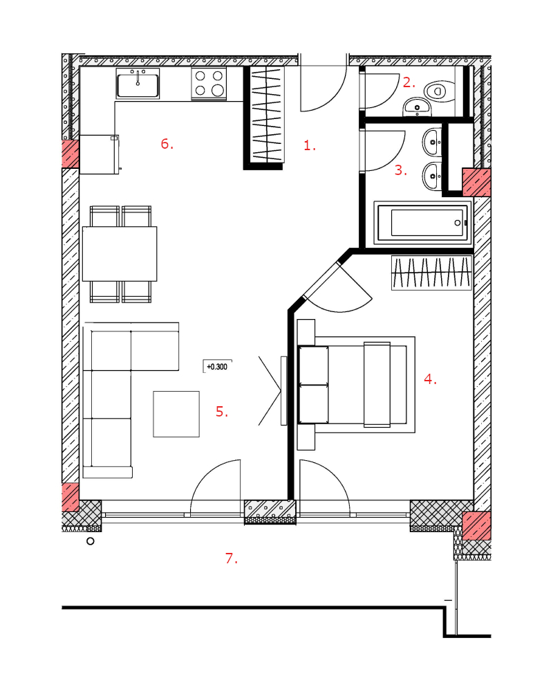 Galandov majer - K25.3.1 - Pôdorys