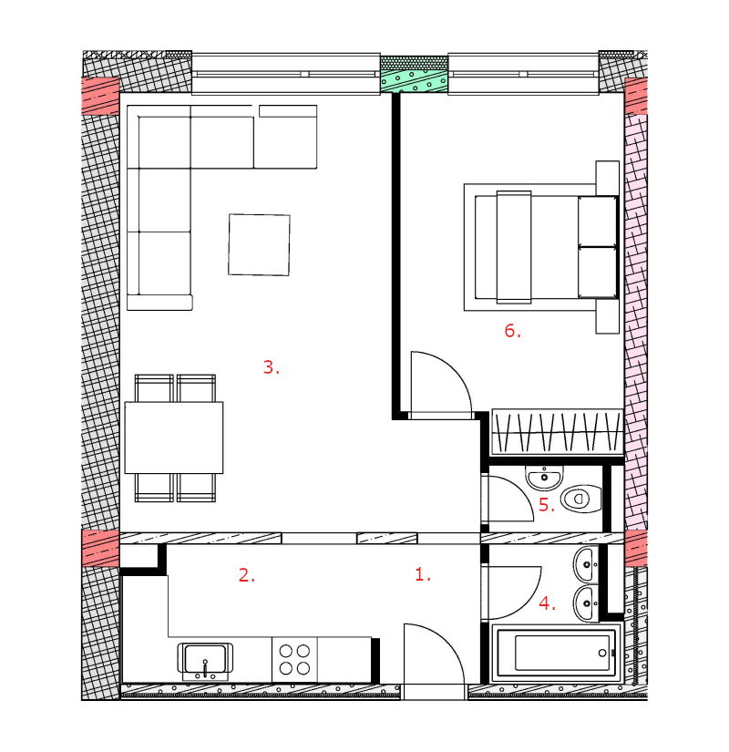 Galandov majer - K3.1.1 - Pôdorys