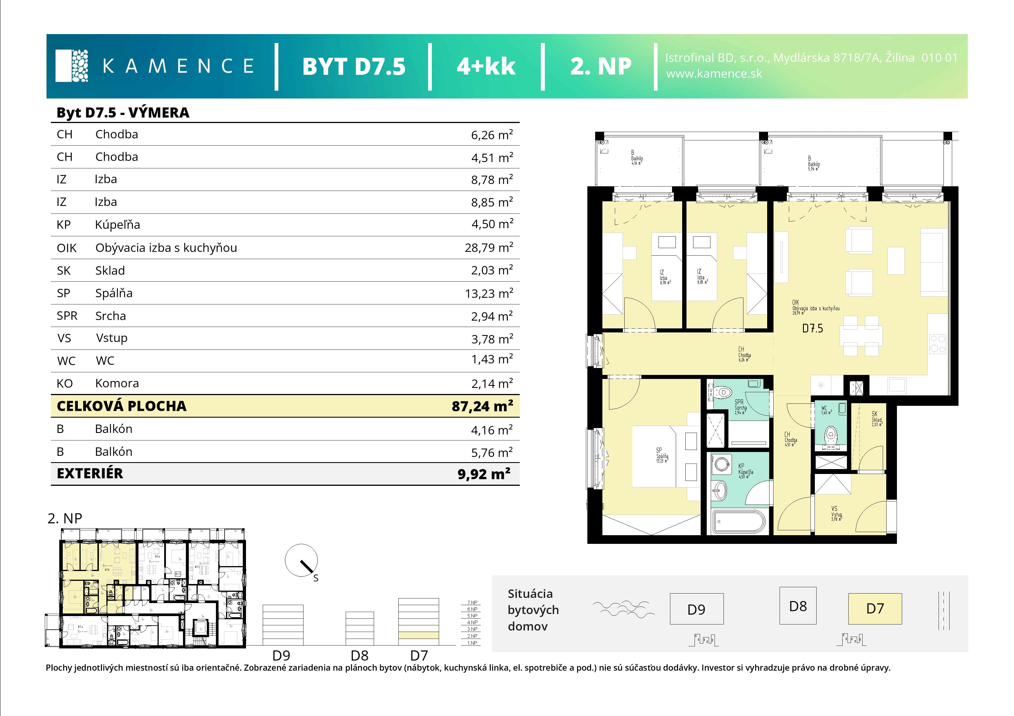 Kamence - D7.05 - Pôdorys