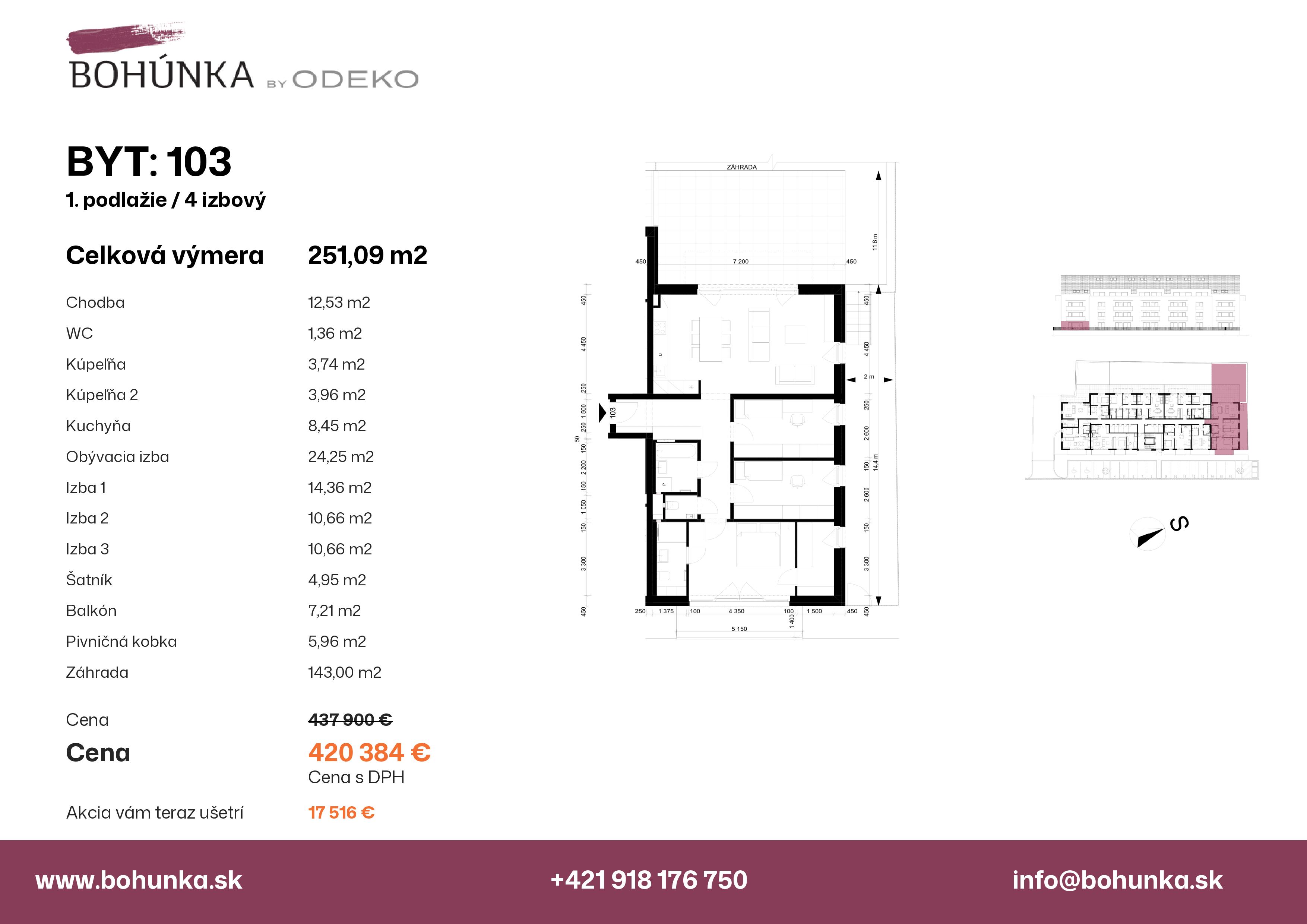 Bohúnka - 103 - Pôdorys