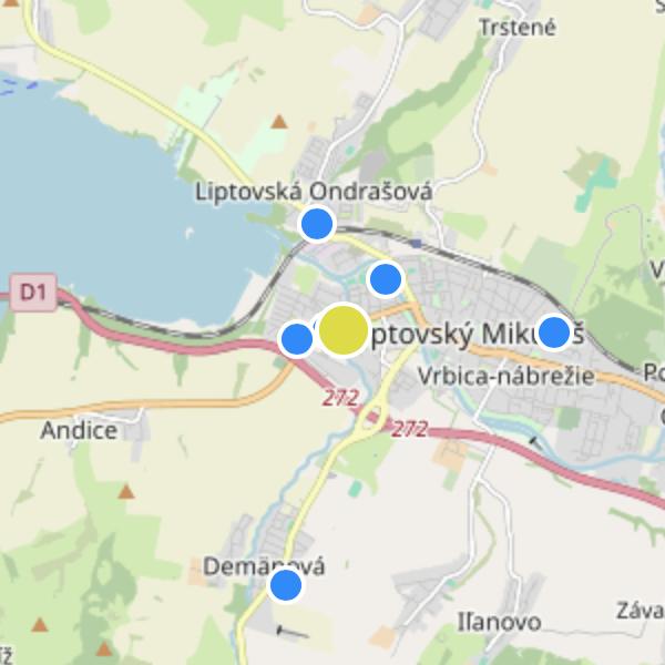 Kaštieľ Bocian - map