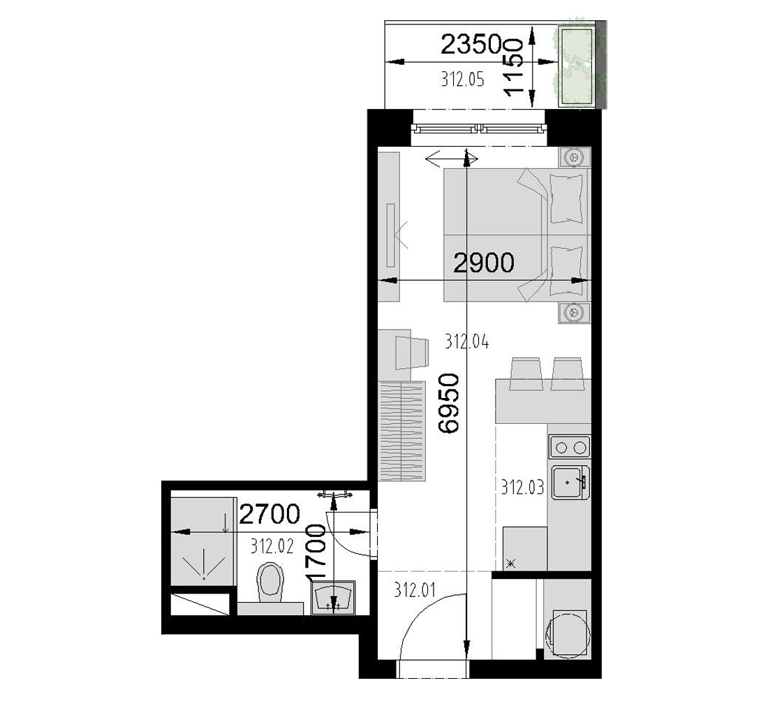 Kaštieľ Bocian - 312 - Pôdorys