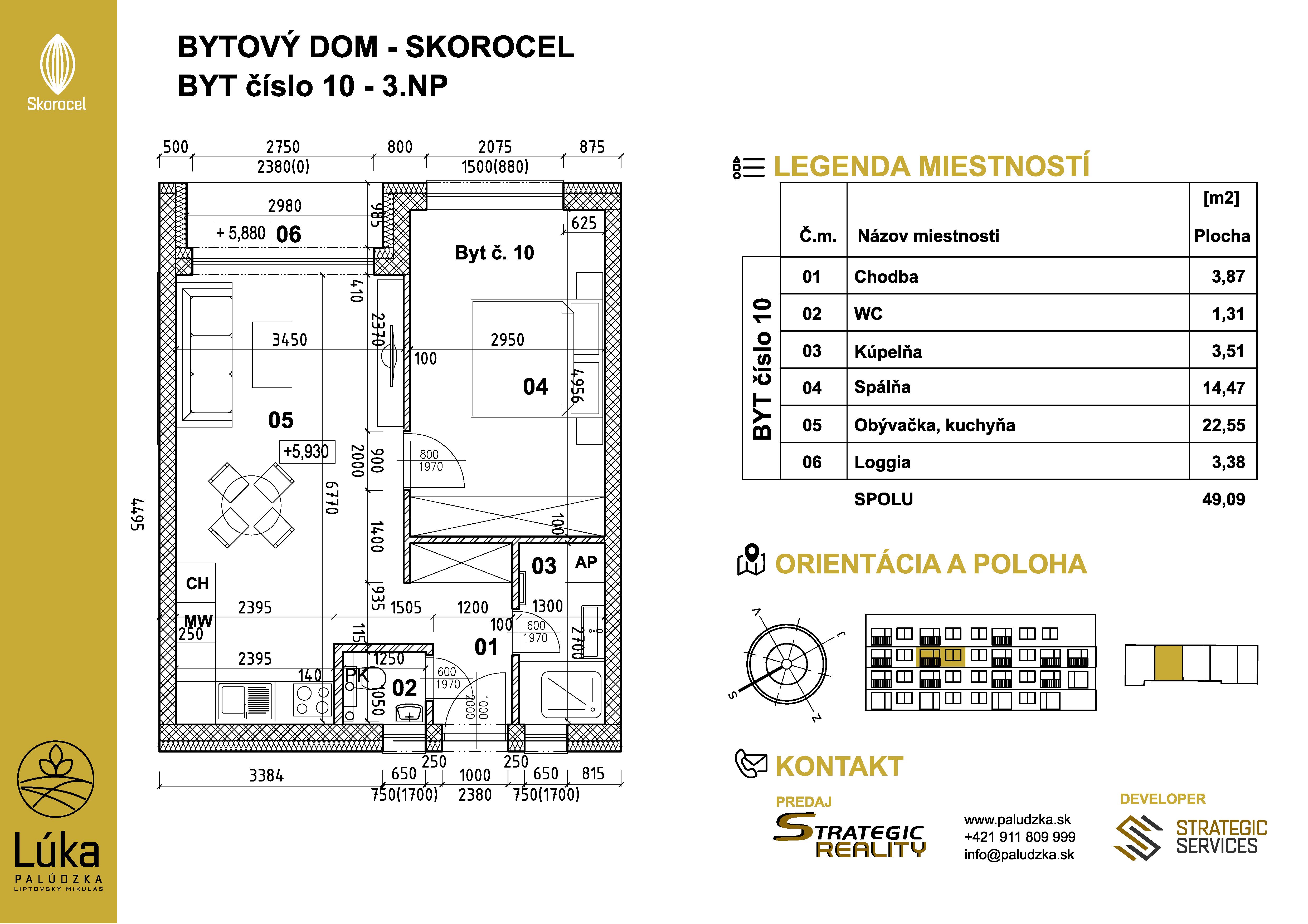 Lúka Palúdzka - 10 - Pôdorys