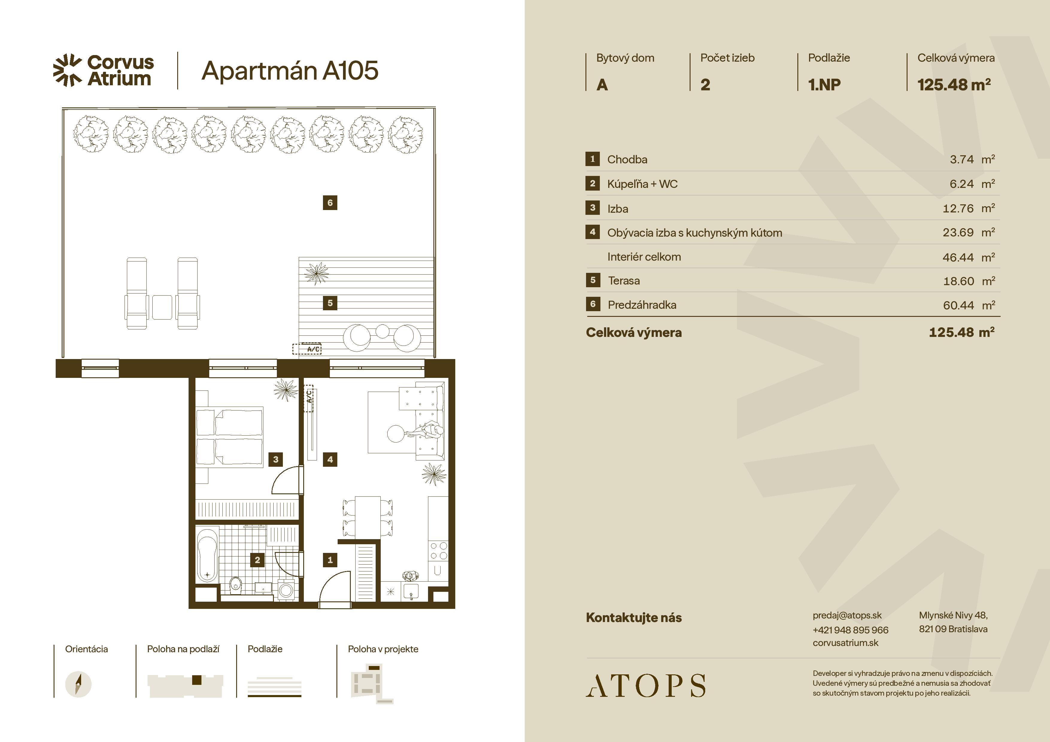 Corvus Malacky - A105 - Pôdorys