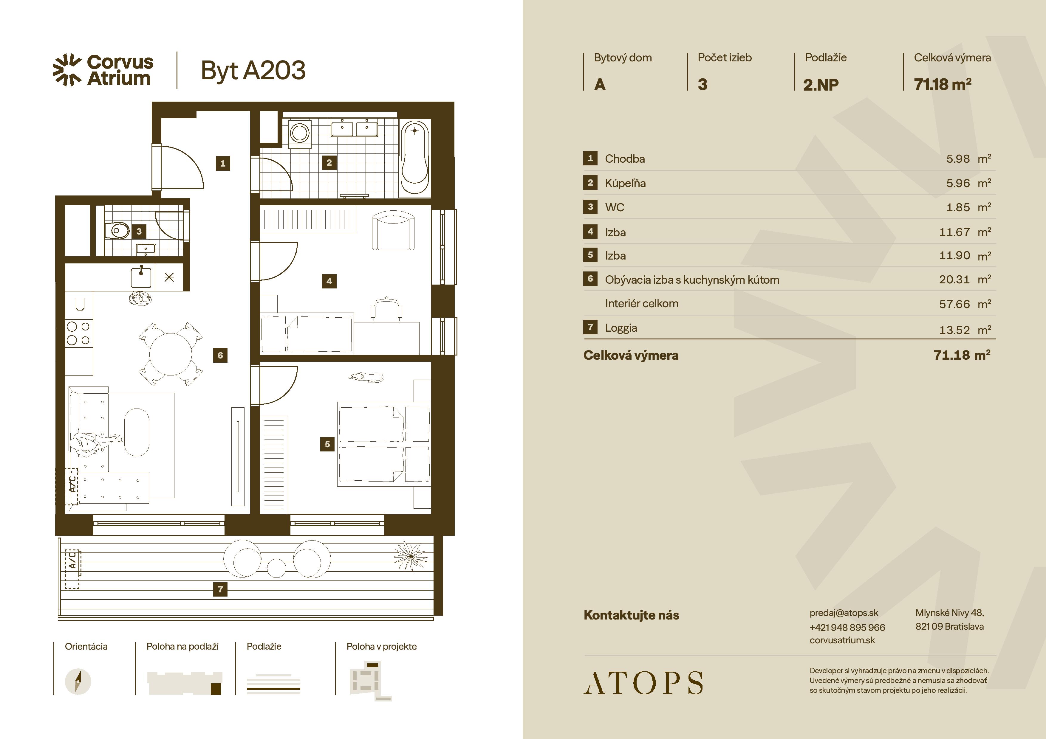 Corvus Malacky - A203 - Pôdorys