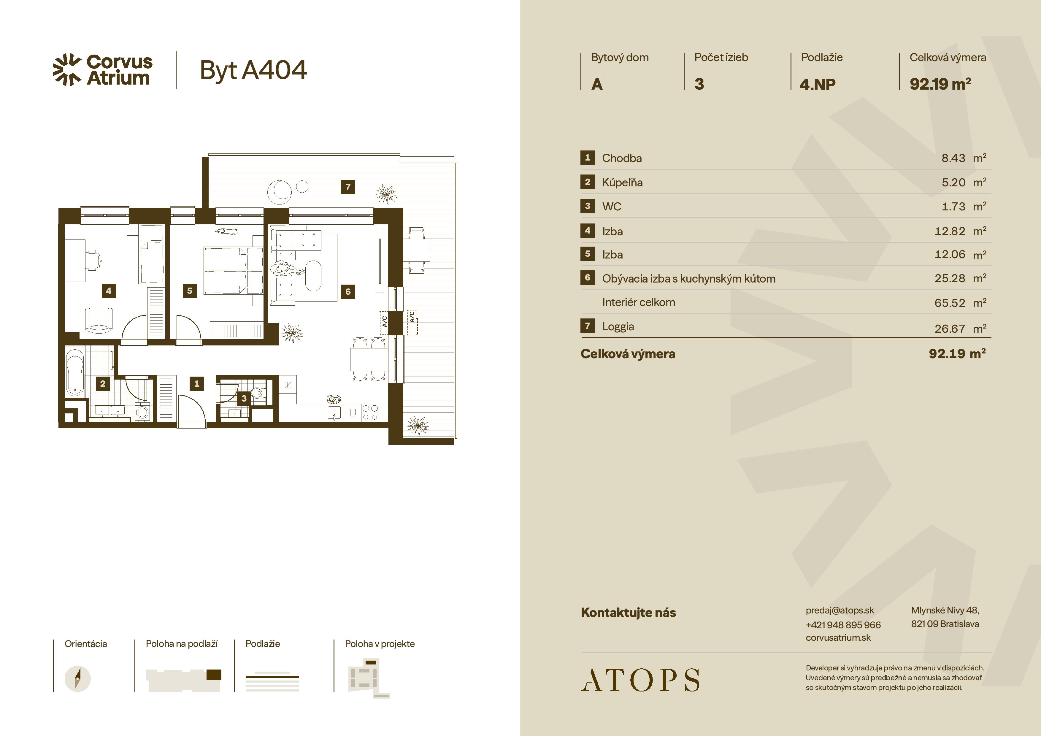 Corvus Malacky - A404 - Pôdorys
