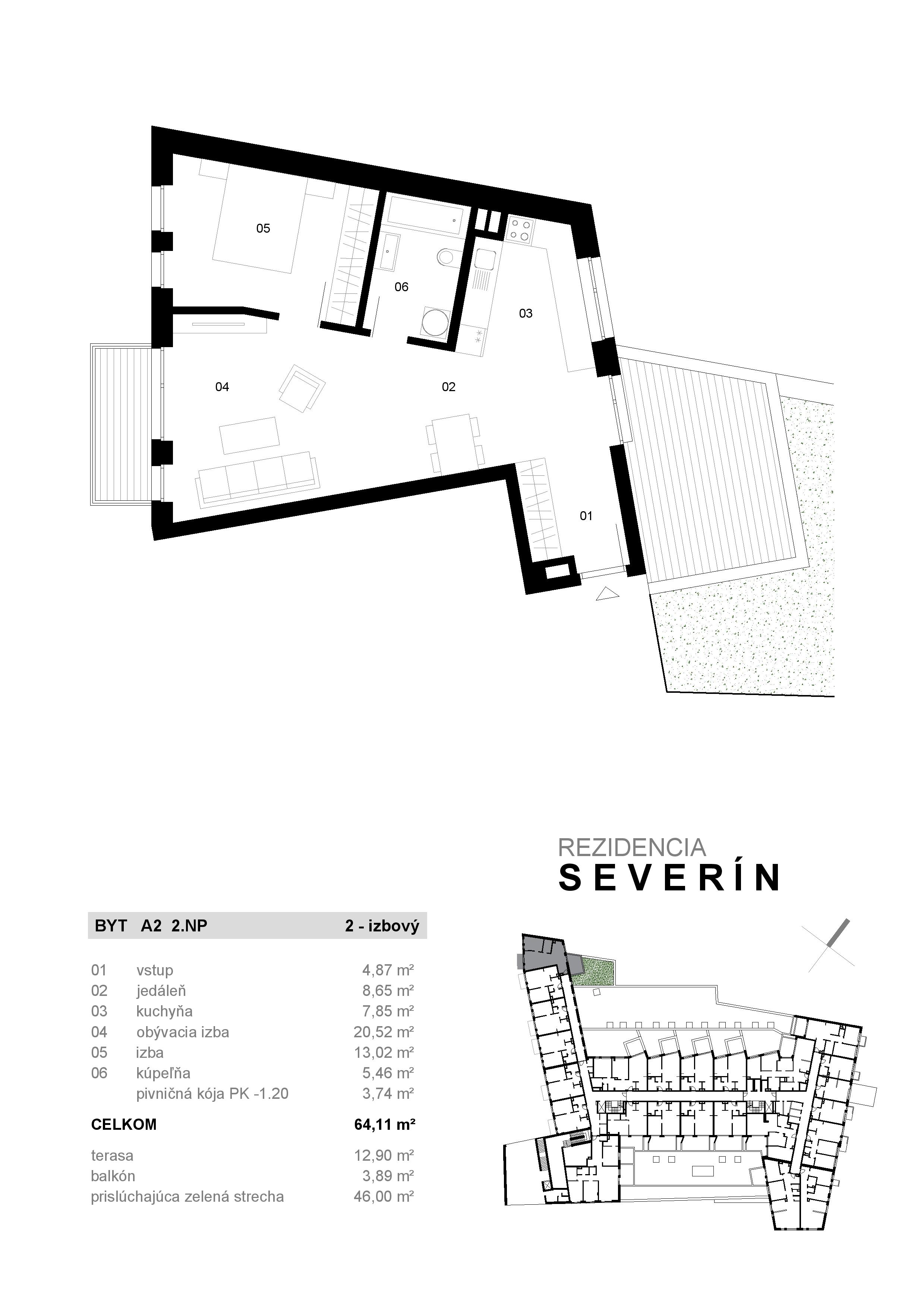 Severin Residence - A2 - Pôdorys