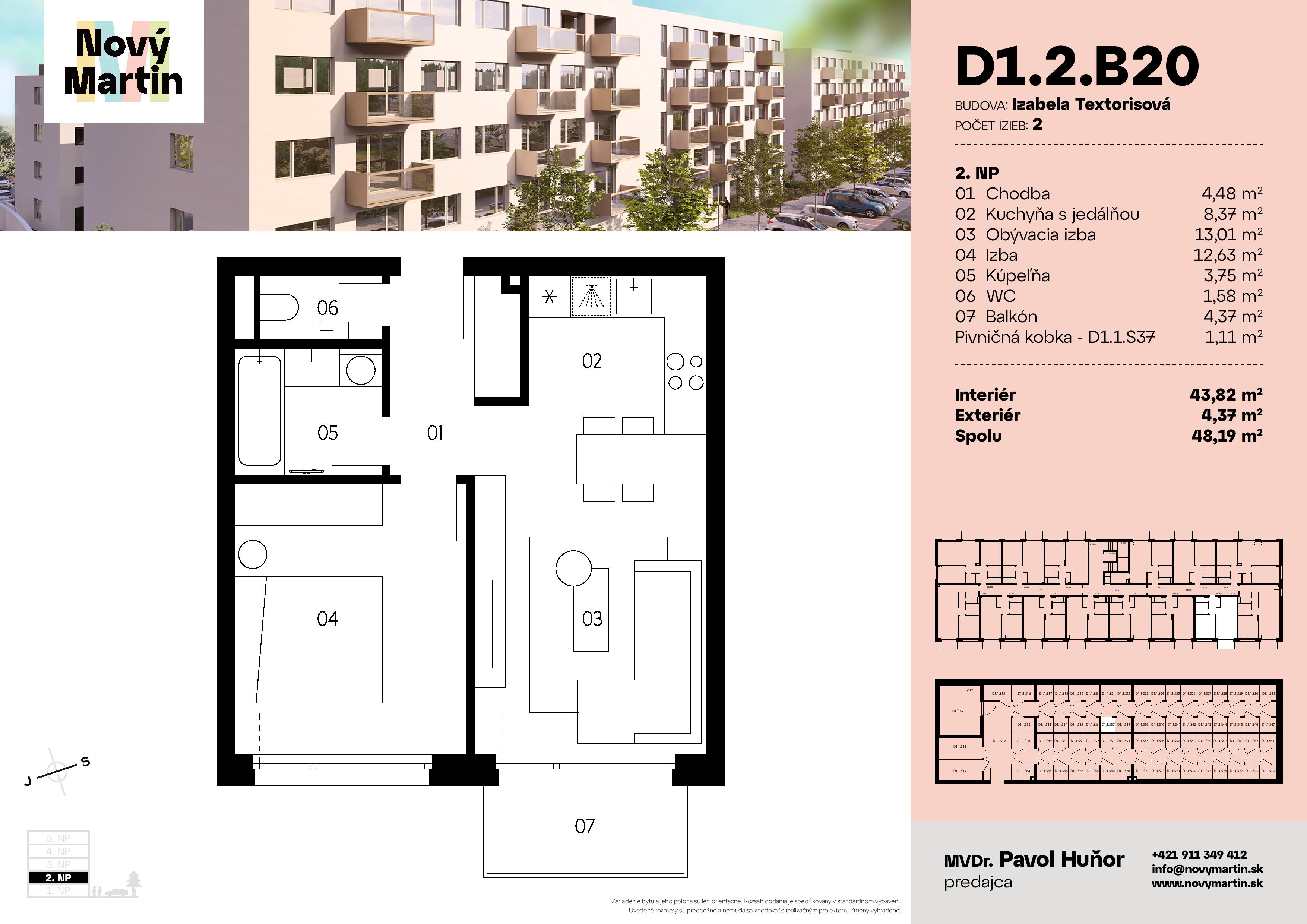 Nový Martin - D1.2.B20 - Pôdorys