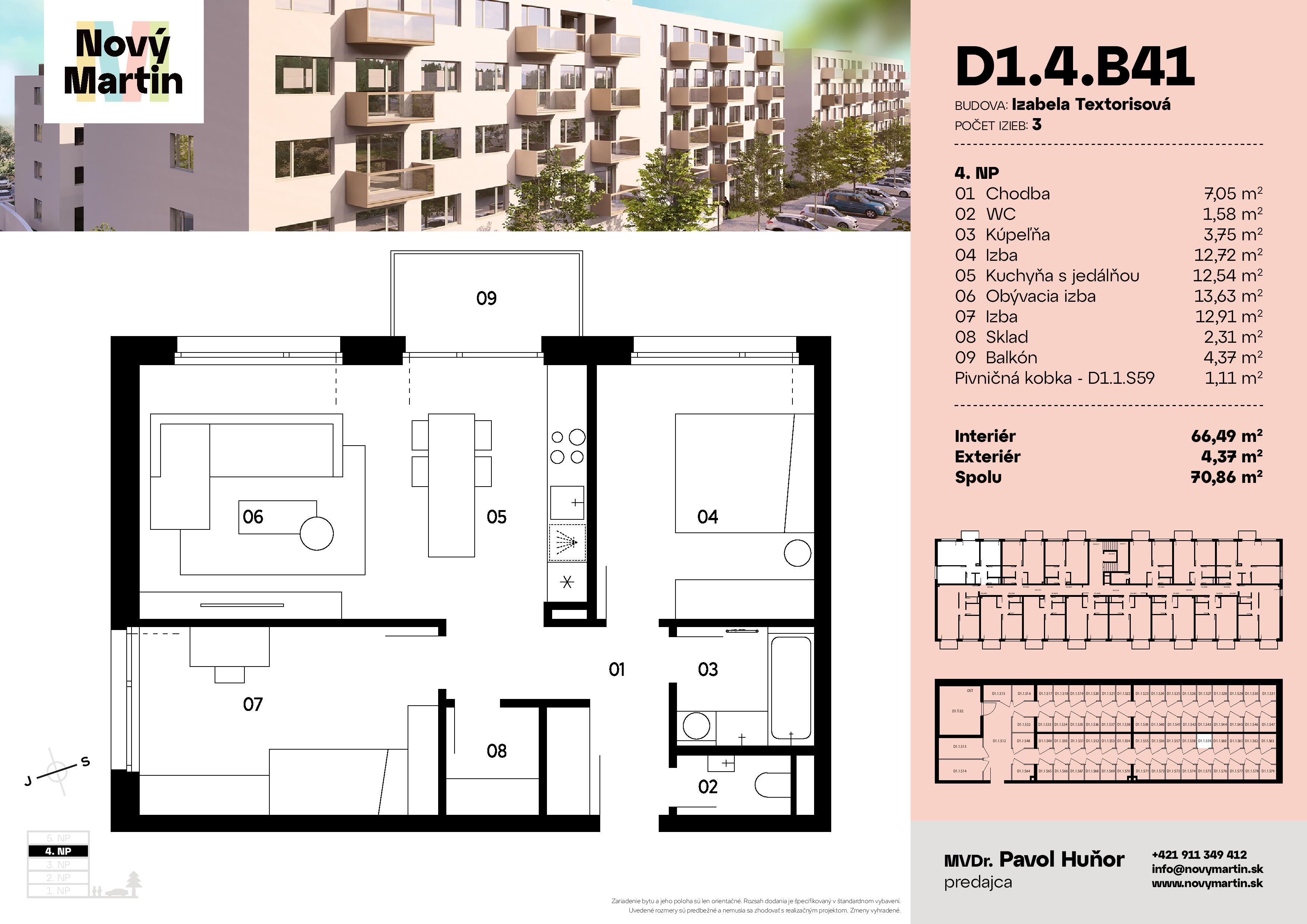 Nový Martin - D1.4.B41 - Pôdorys