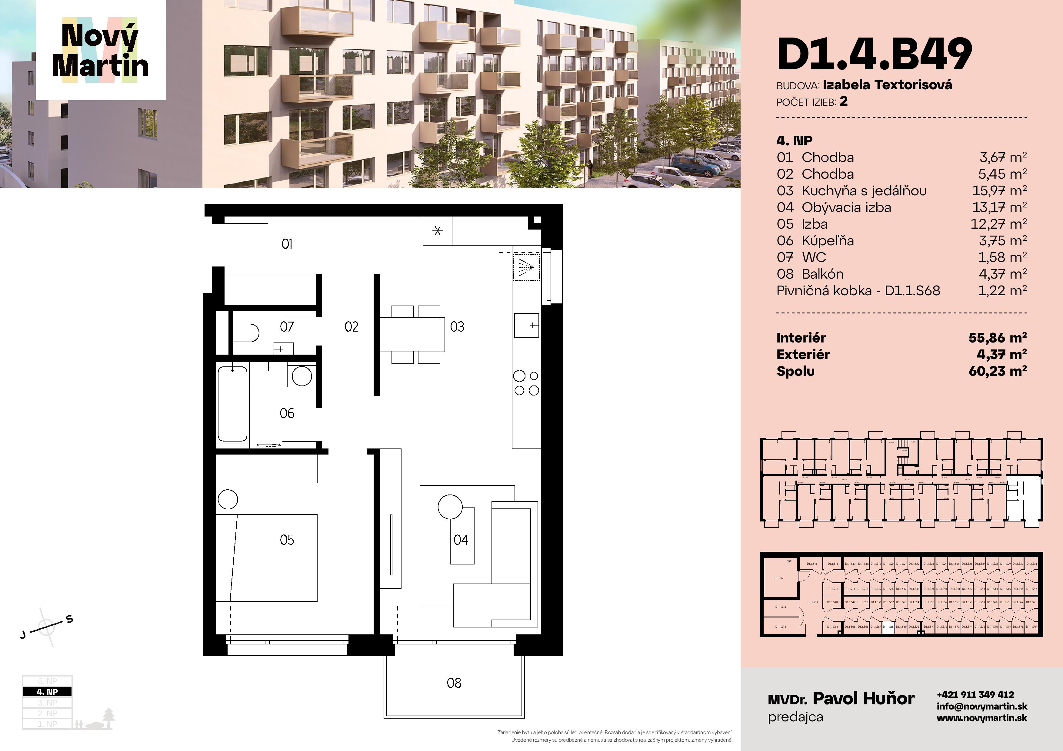 Nový Martin - D1.4.B49 - Pôdorys