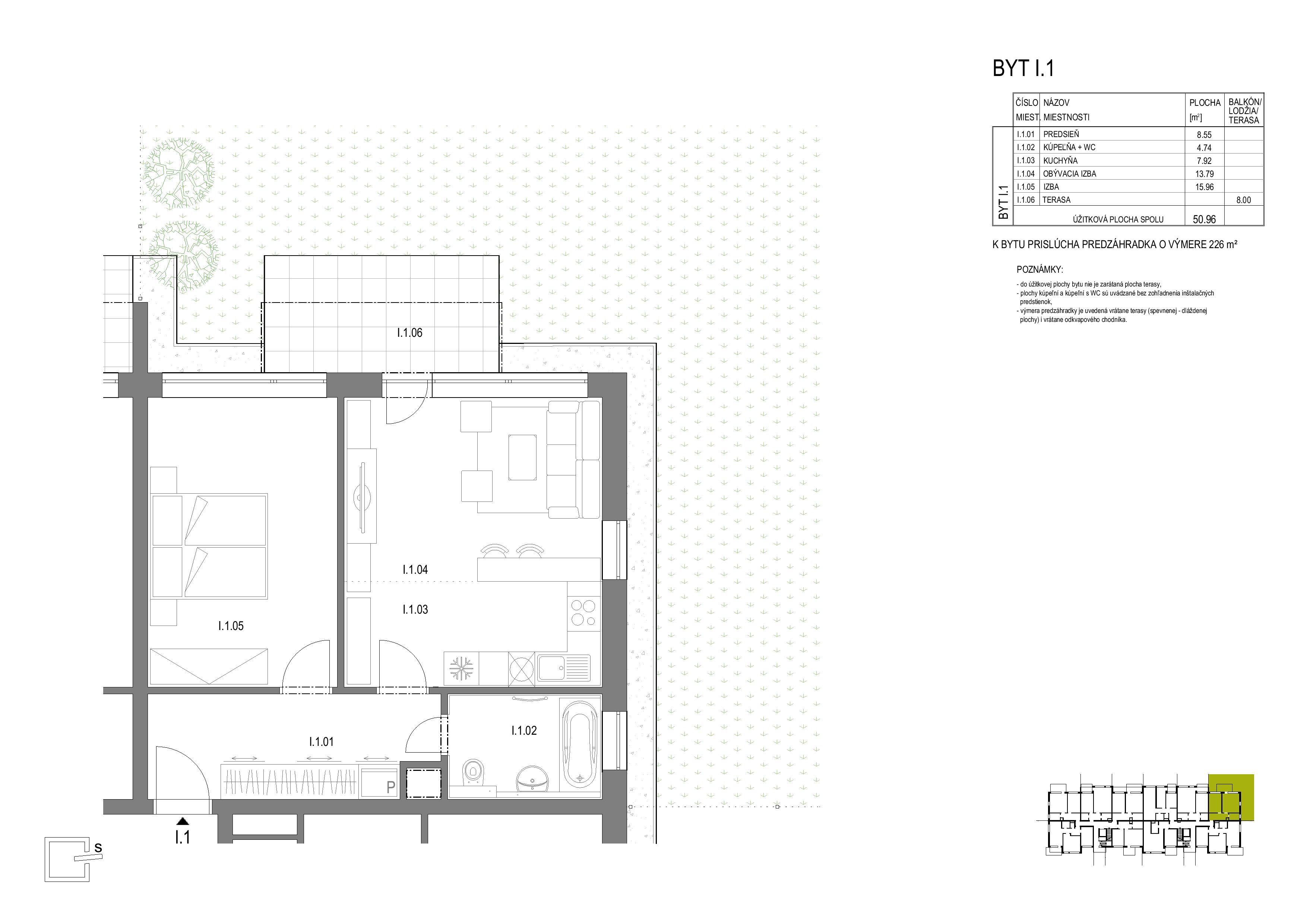 Anna Park - I.1 - Pôdorys