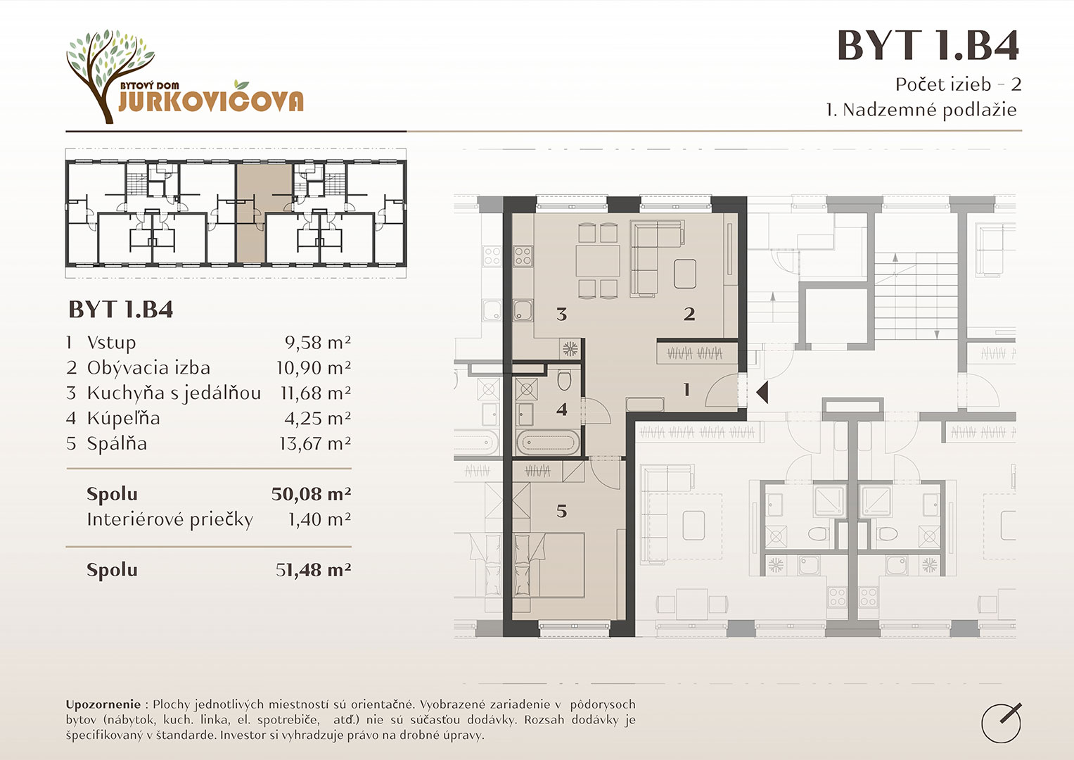 Jurkovičova - 1.B4 - Pôdorys