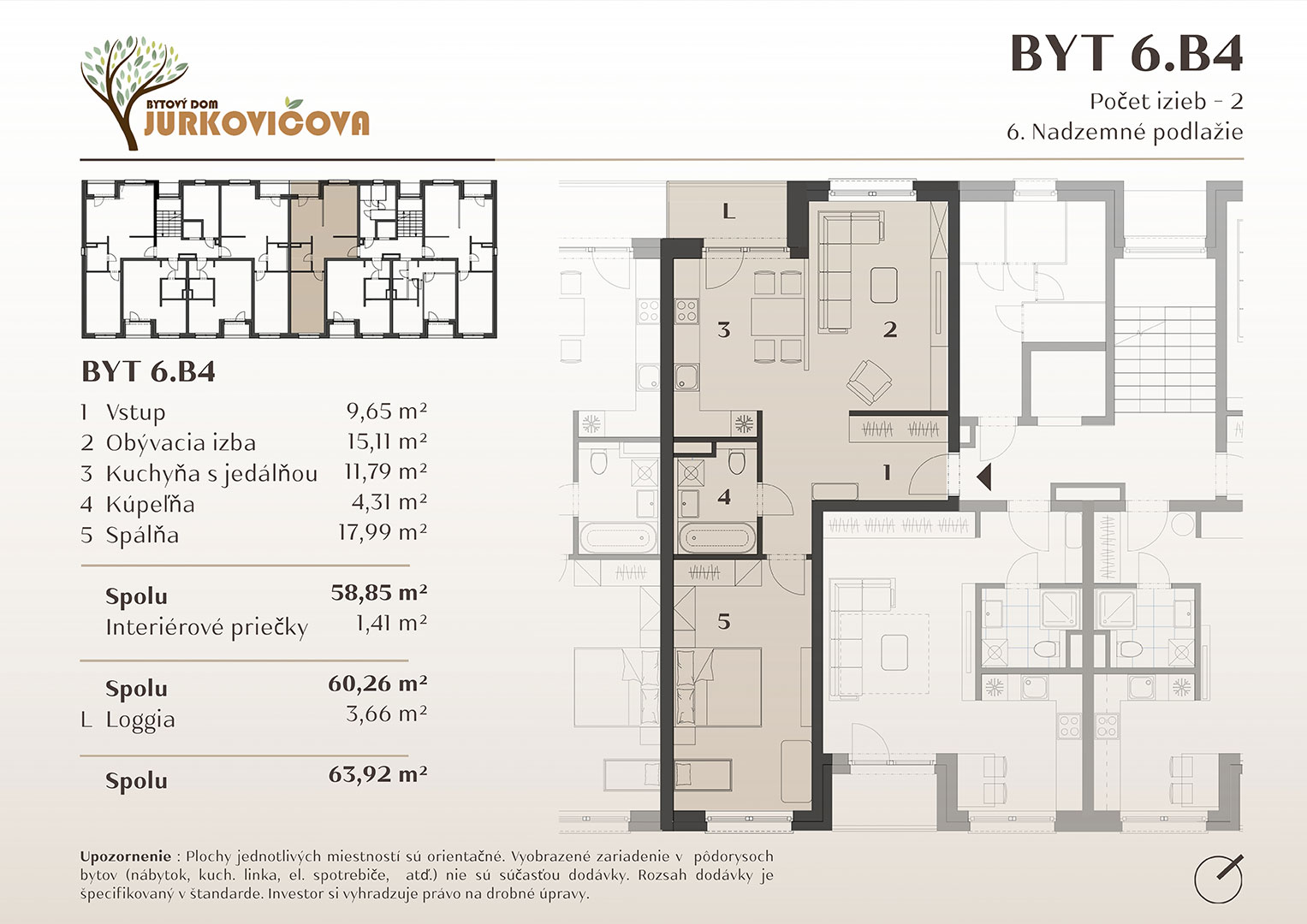 Jurkovičova - 6.B4 - Pôdorys