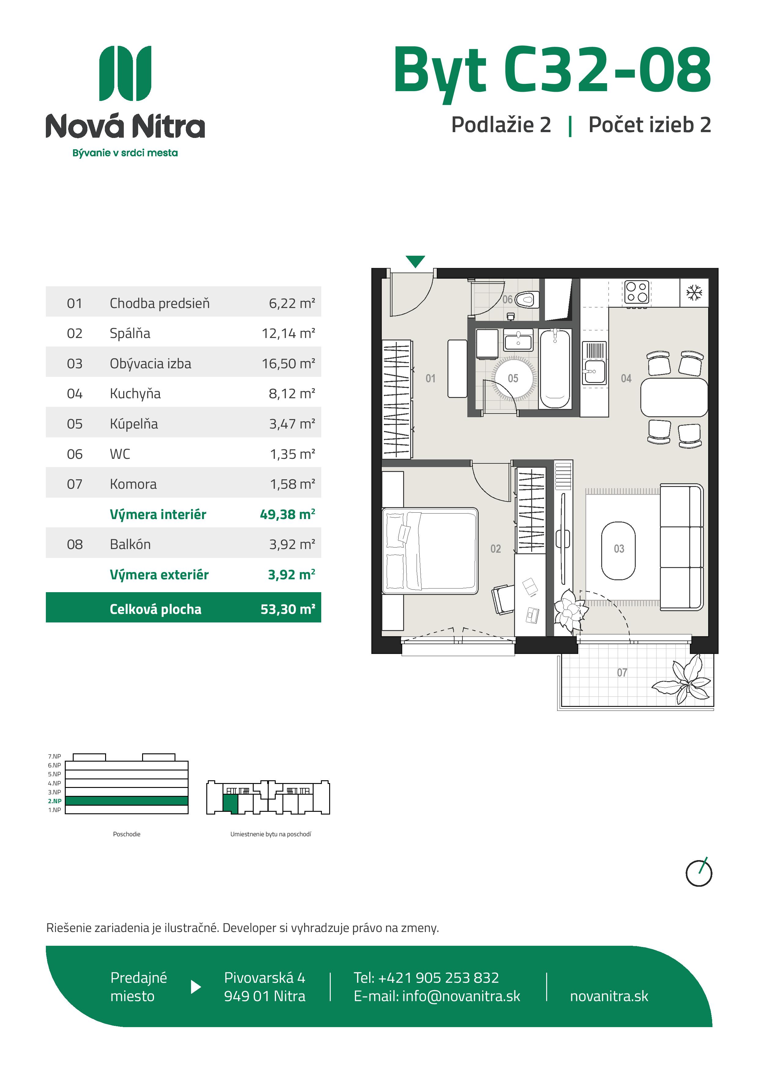 Nová Nitra - C32-08 - Pôdorys