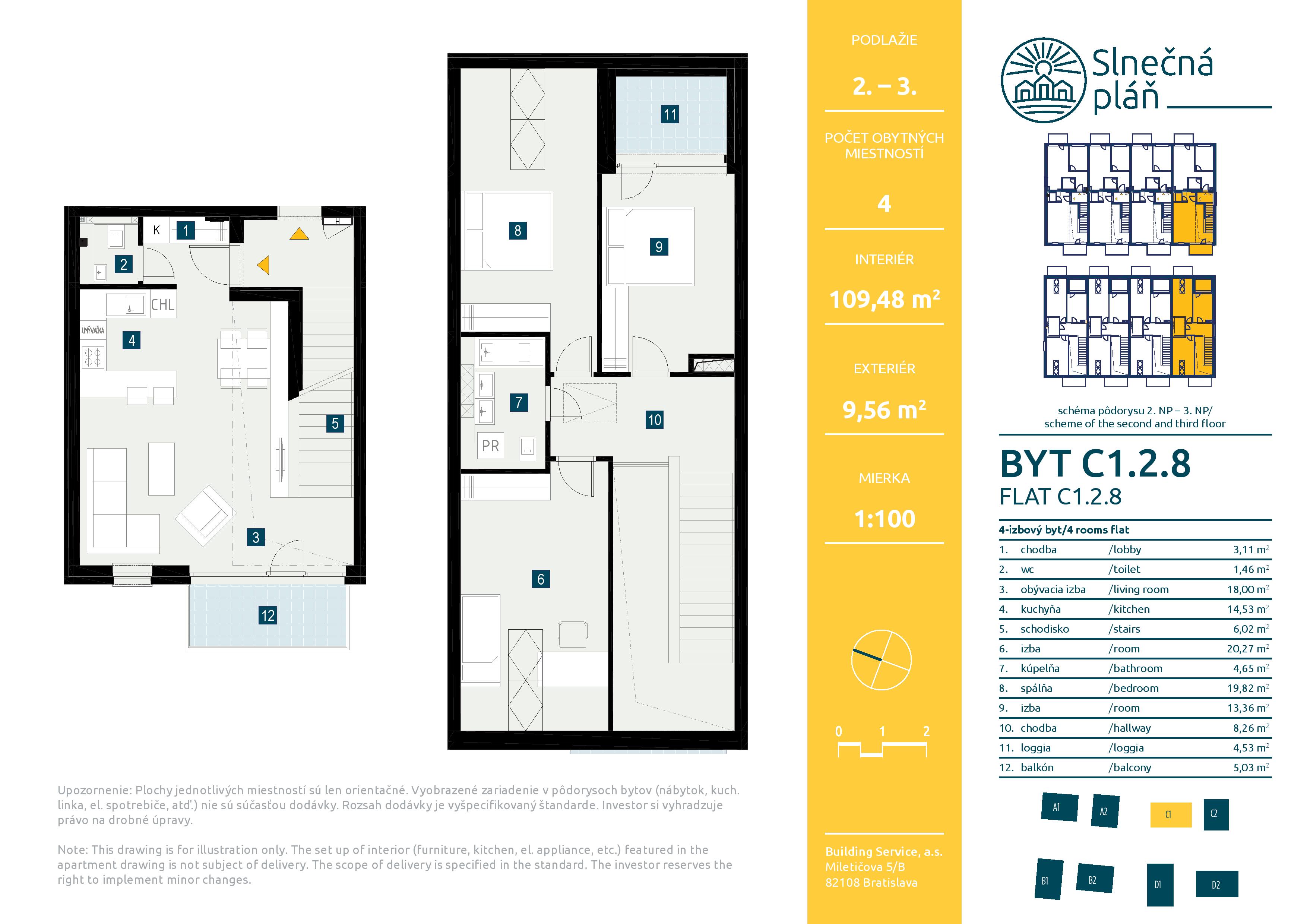 Slnečná pláň - C1.2.8 - Pôdorys