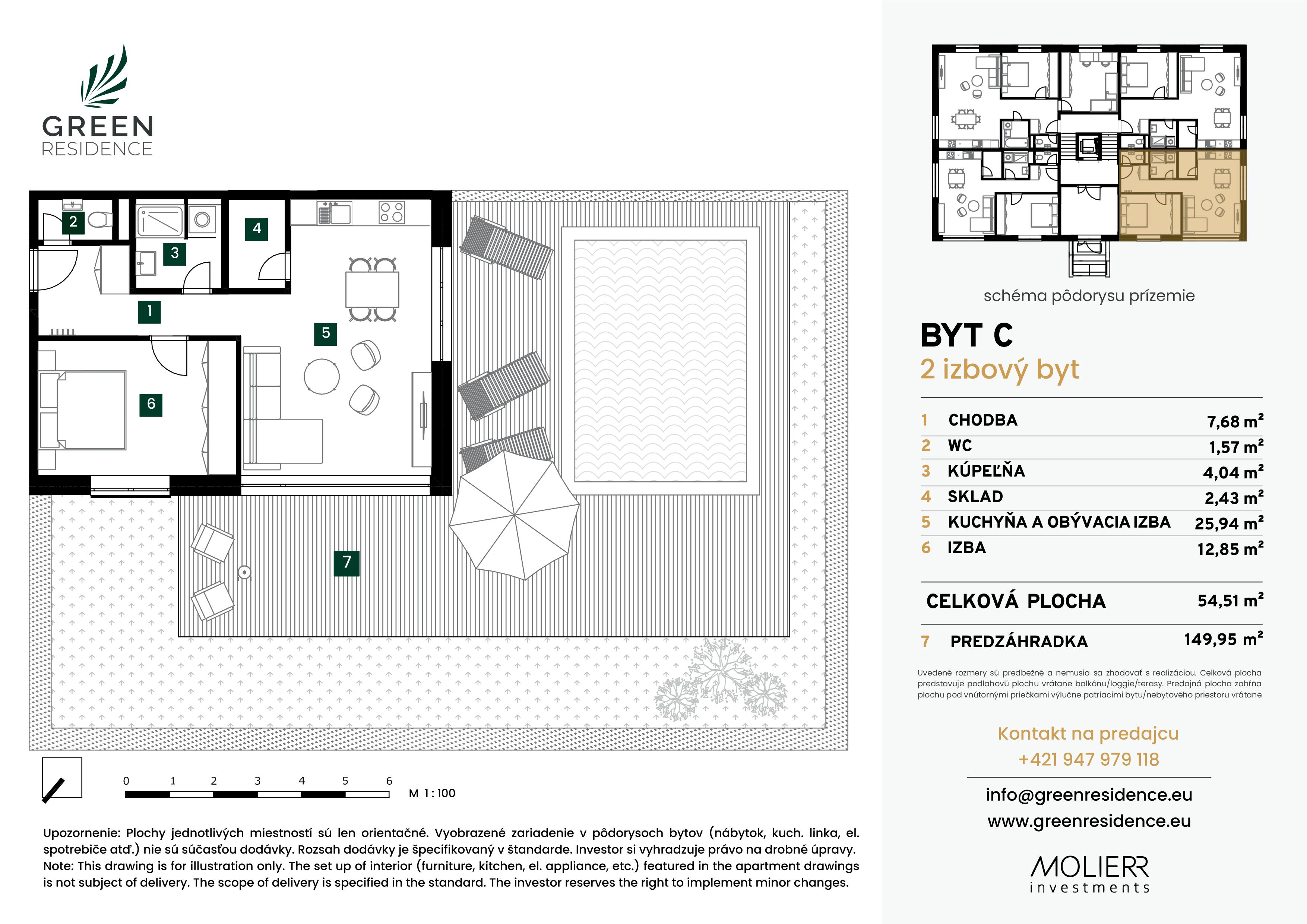 Green Residence - C - Pôdorys