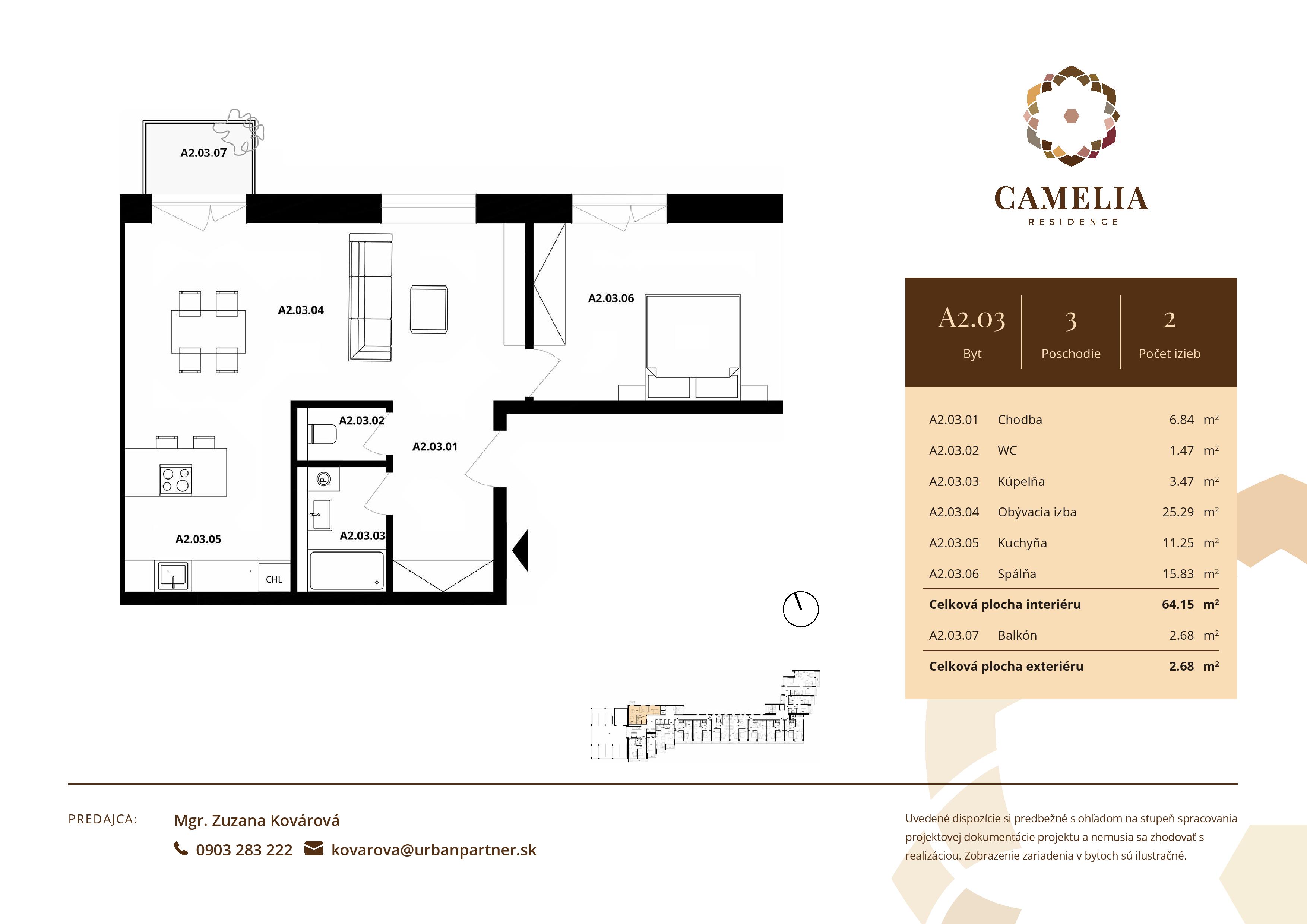Camelia Residence - A2.03 - Pôdorys