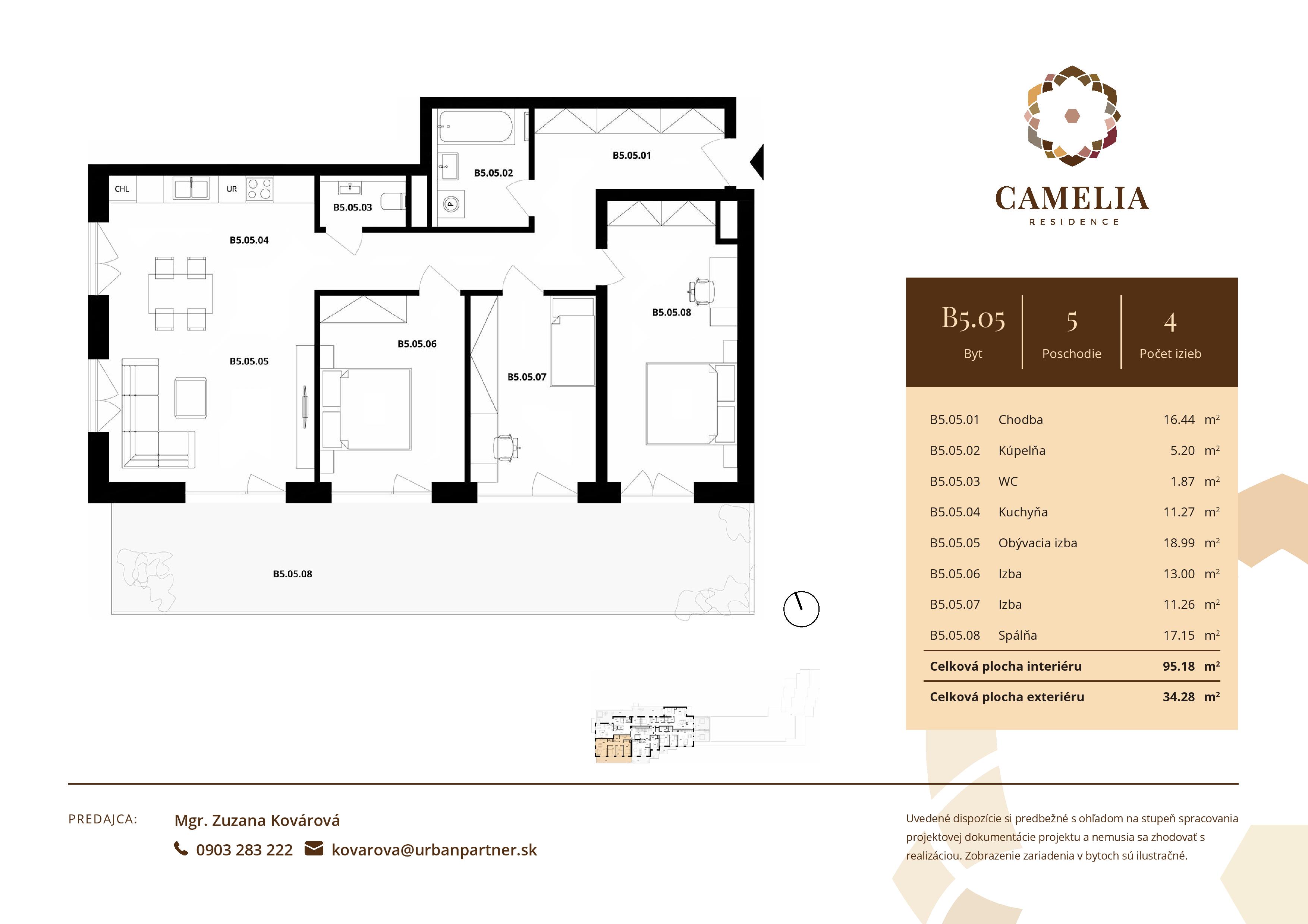 Camelia Residence - B5.05 - Pôdorys