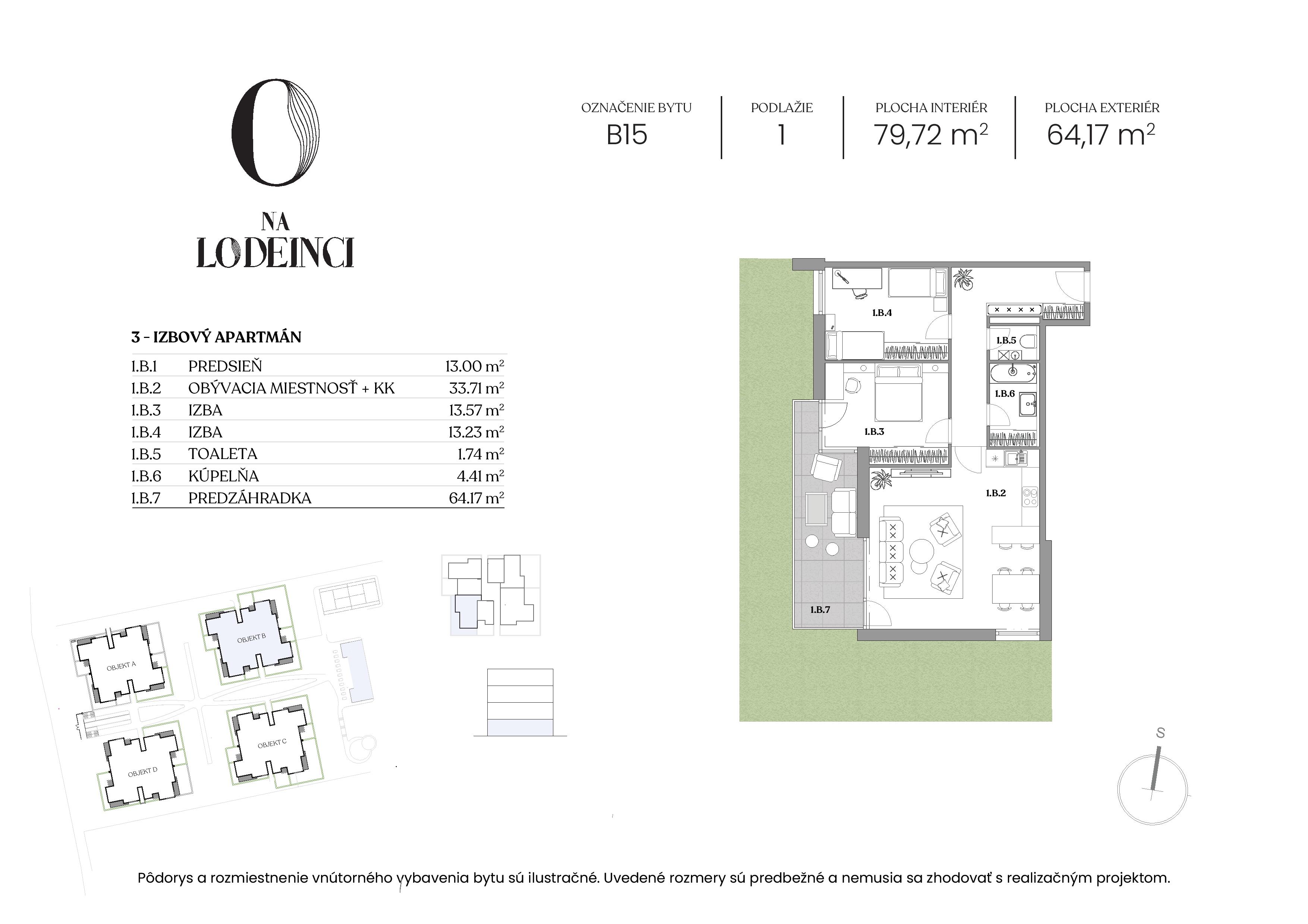 Na Lodenici - B15 - Pôdorys