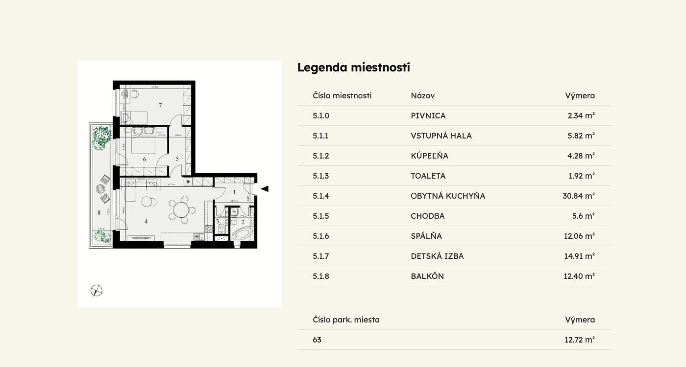 Selanky - B-5.1 - Pôdorys