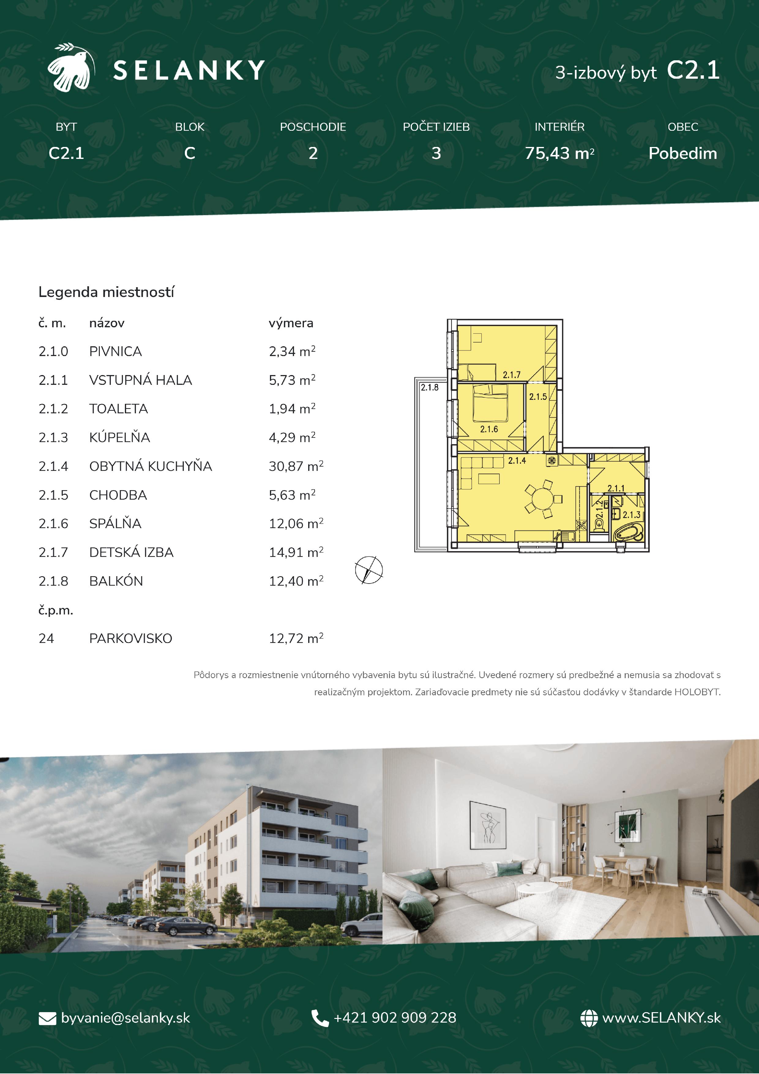 Selanky - C2.1 - Pôdorys
