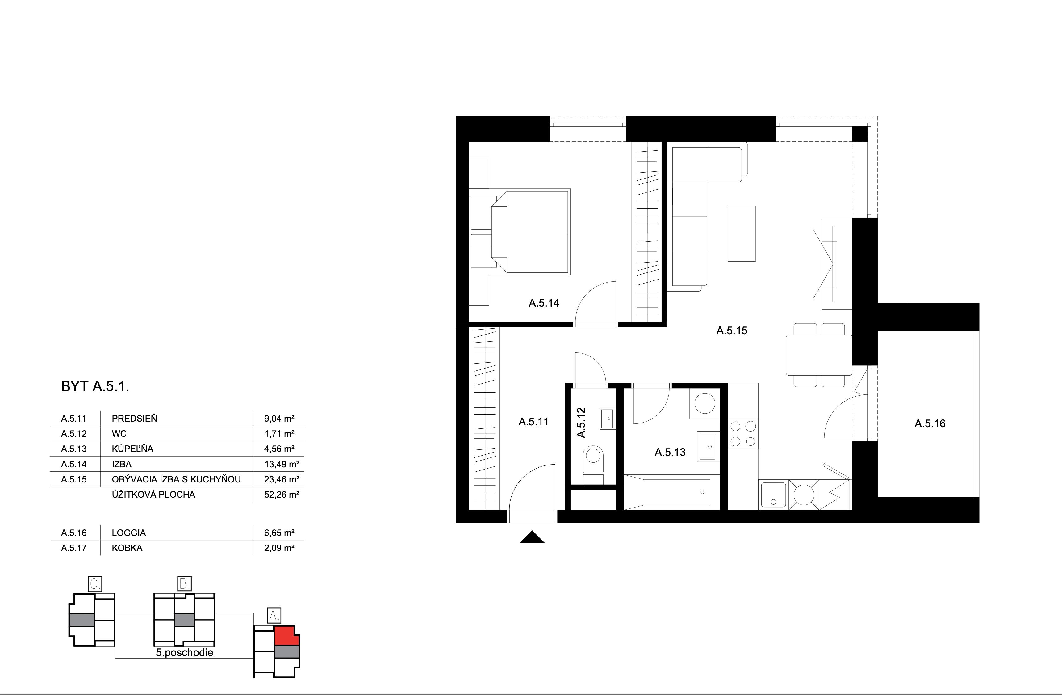 Bell Residence - A.5.1 - Pôdorys