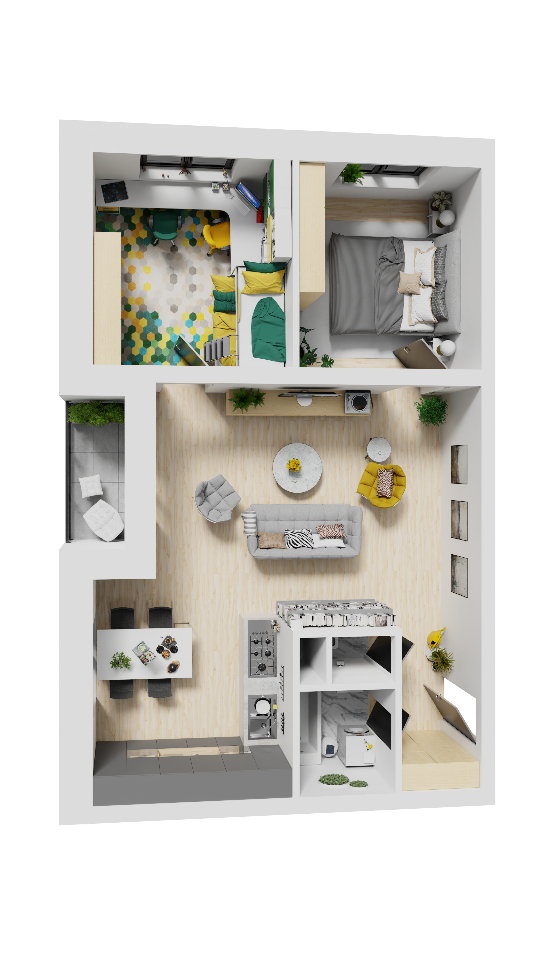 Jablonka - B 3 - Pôdorys