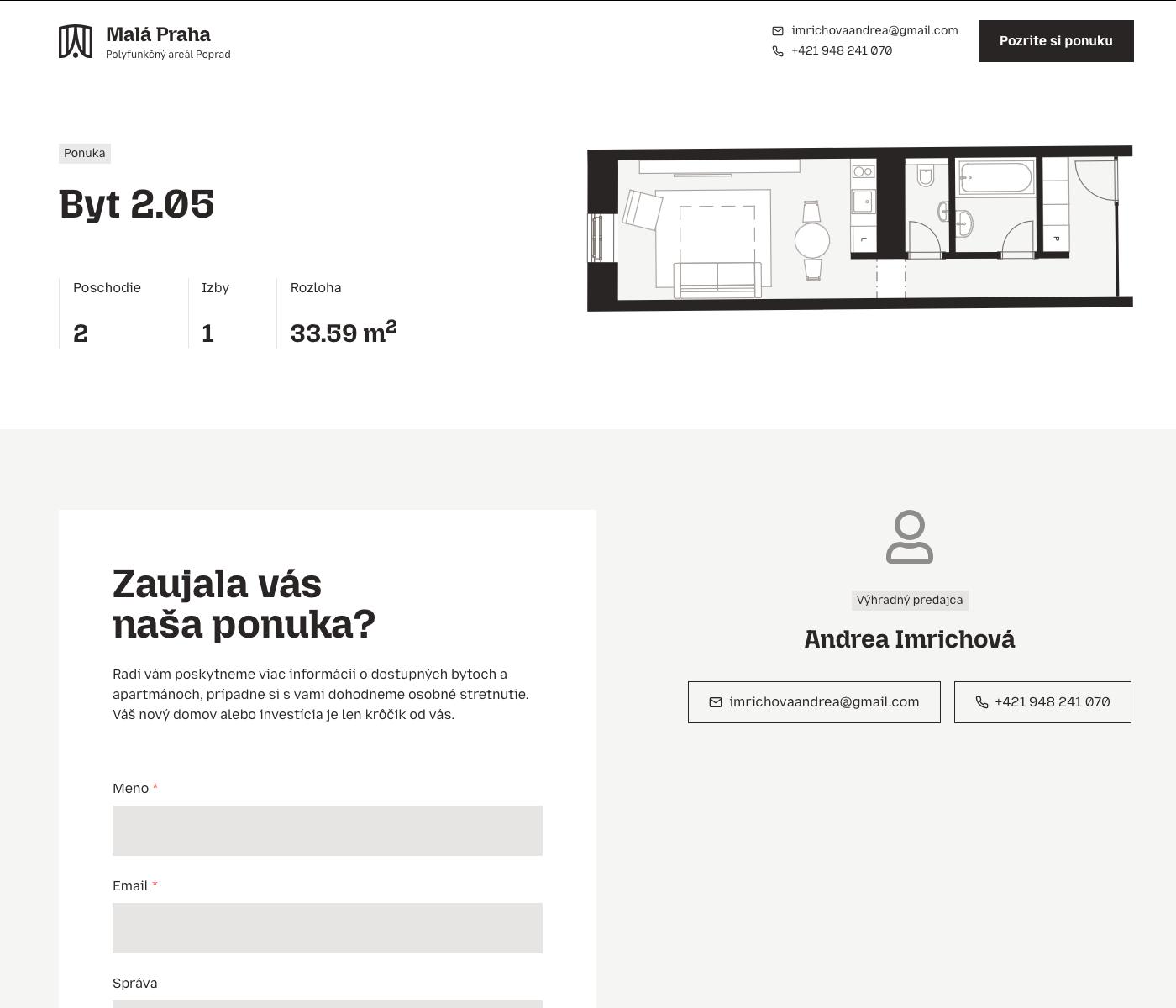 Malá Praha - 2.05 - Pôdorys