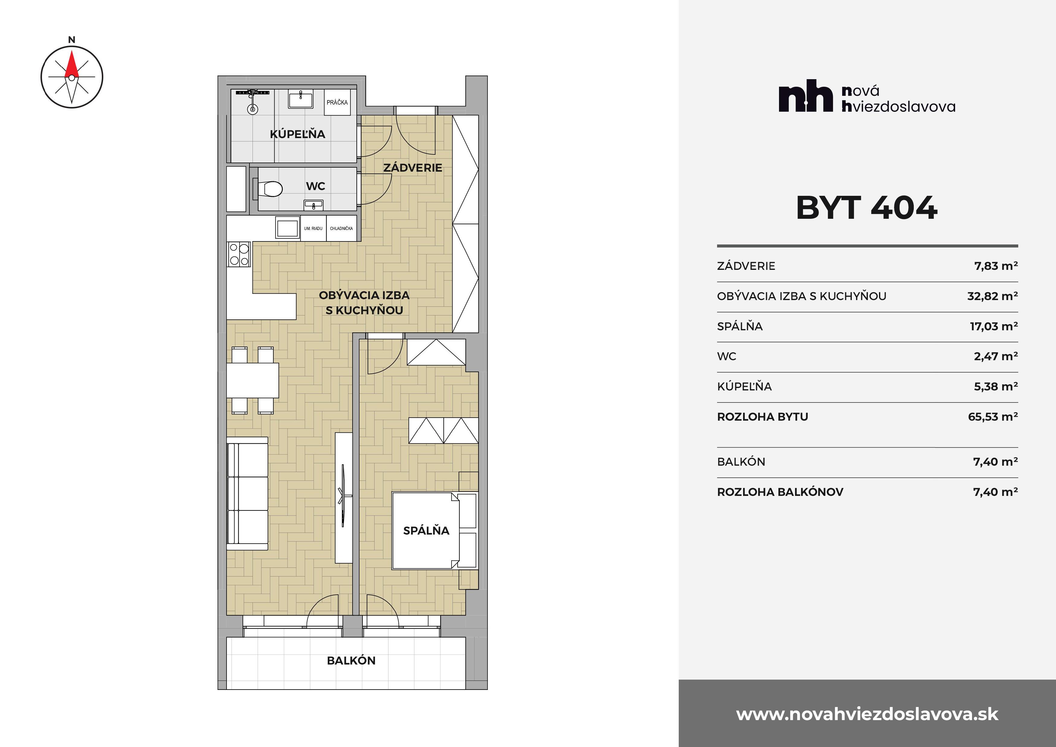 Nová Hviezdoslavova - 404 - Pôdorys