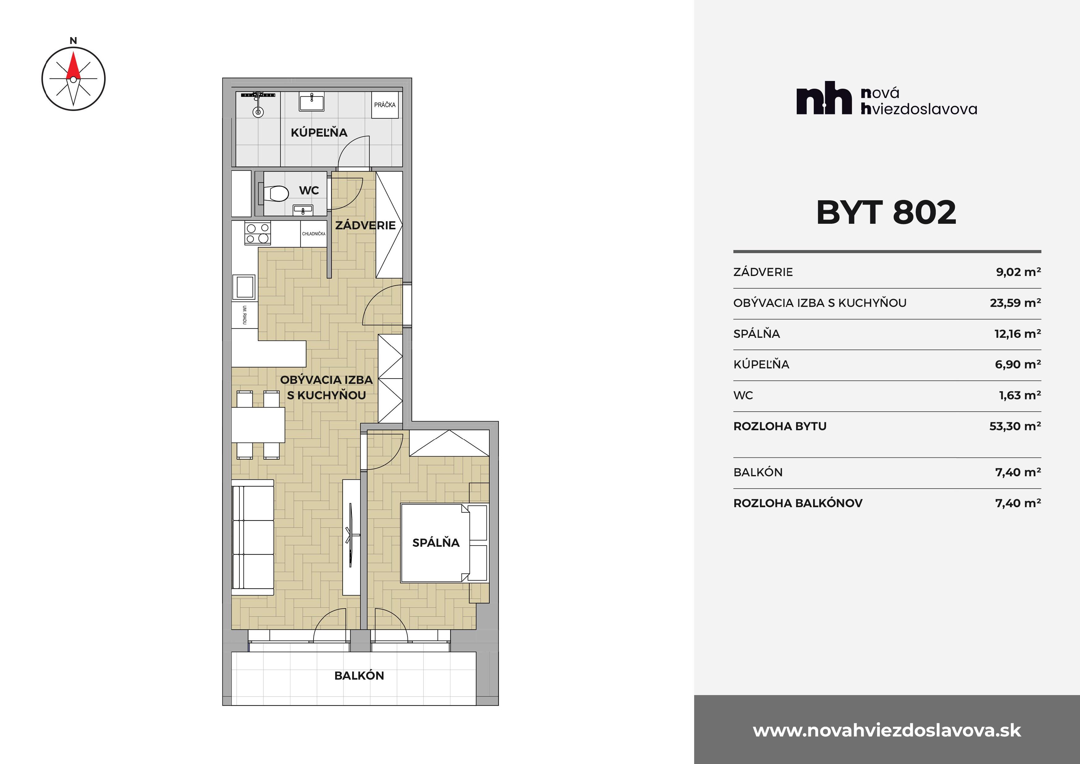 Nová Hviezdoslavova - 802 - Pôdorys