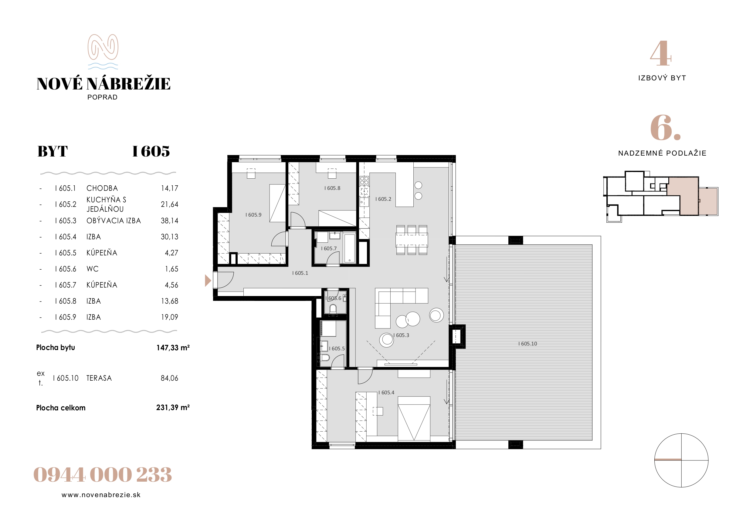 Nové Nábrežie - I605 - Pôdorys