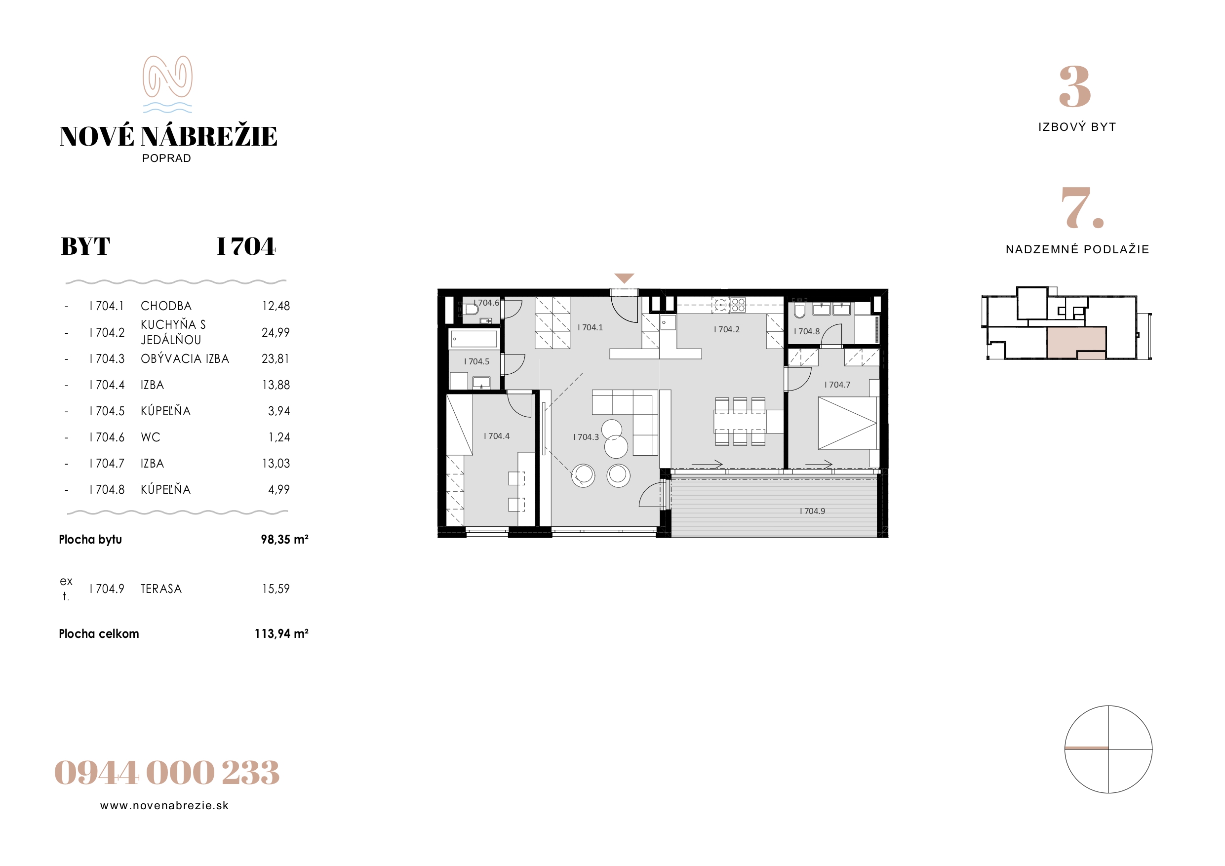 Nové Nábrežie - I704 - Pôdorys