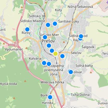 Rezidencia Masaryková - map