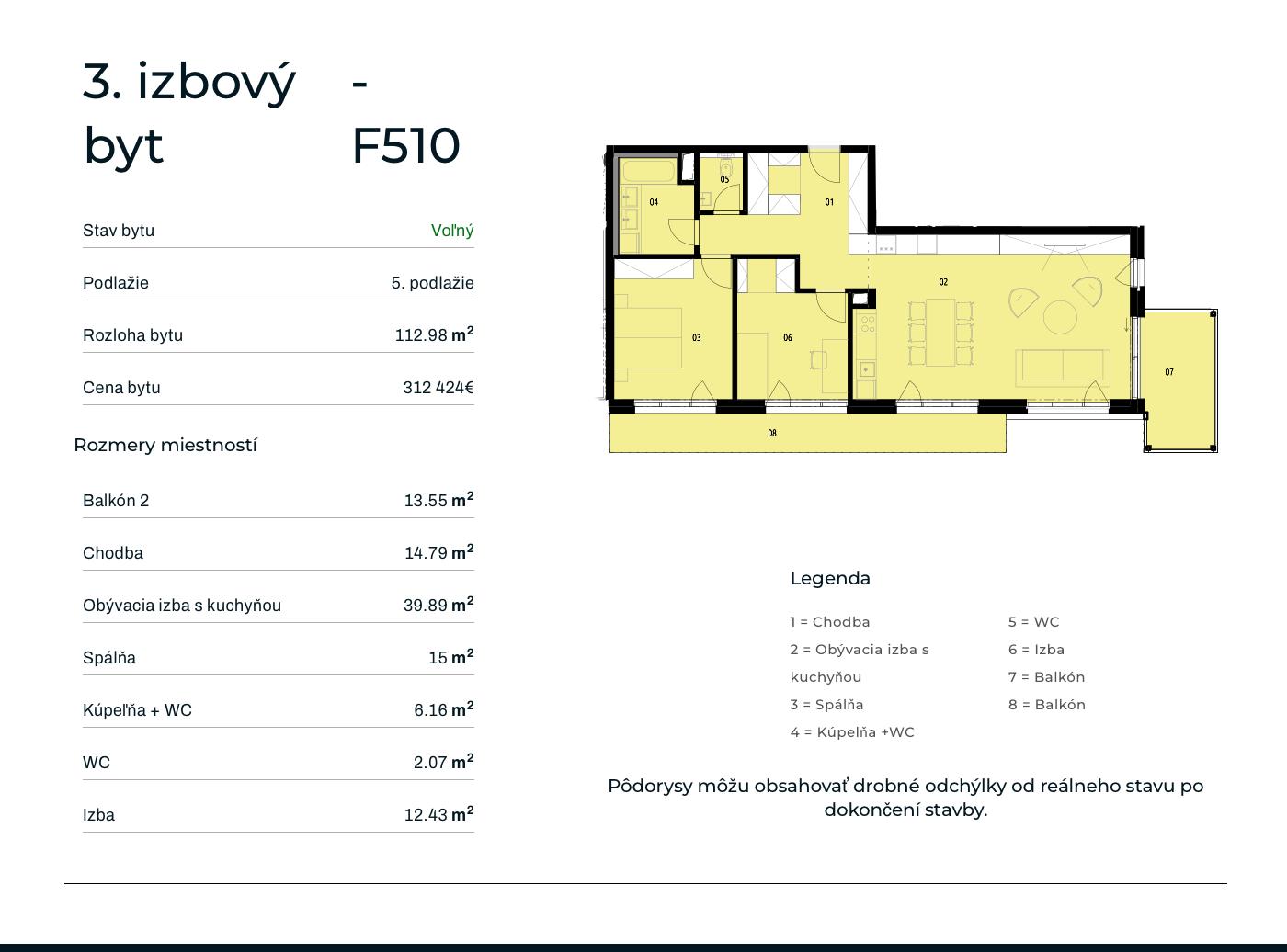 Rezidencia Rusínska - F510 - Pôdorys