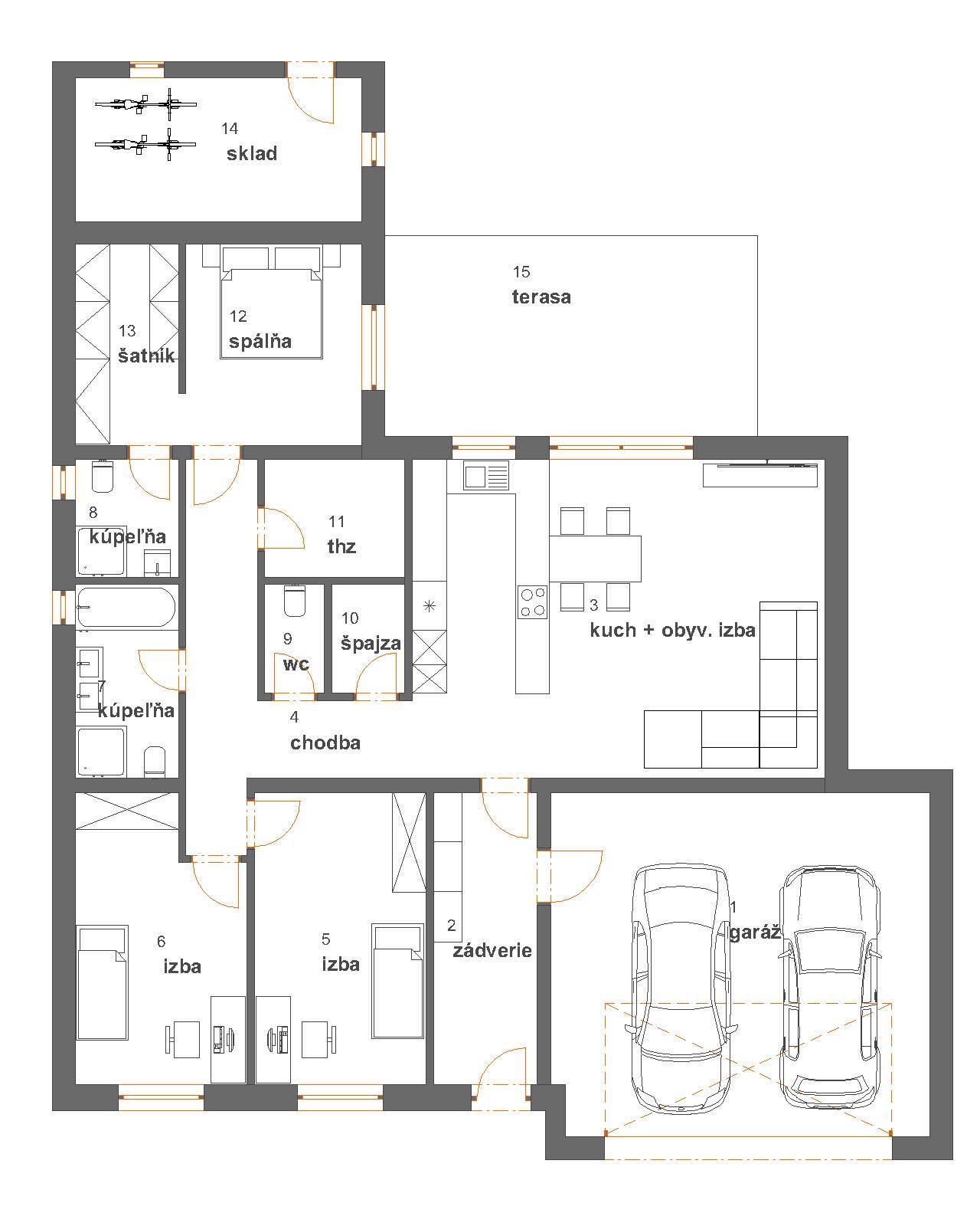 Sunny Paradise - INDIVIDUAL 1 - Pôdorys