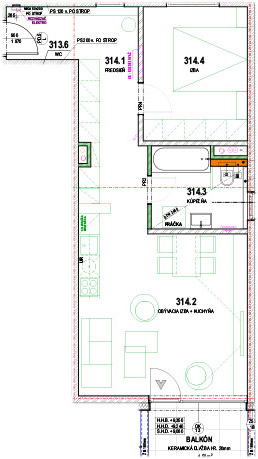 Baťove rezidencie - 314 - Pôdorys