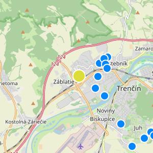 Bývanie Ružičky - map