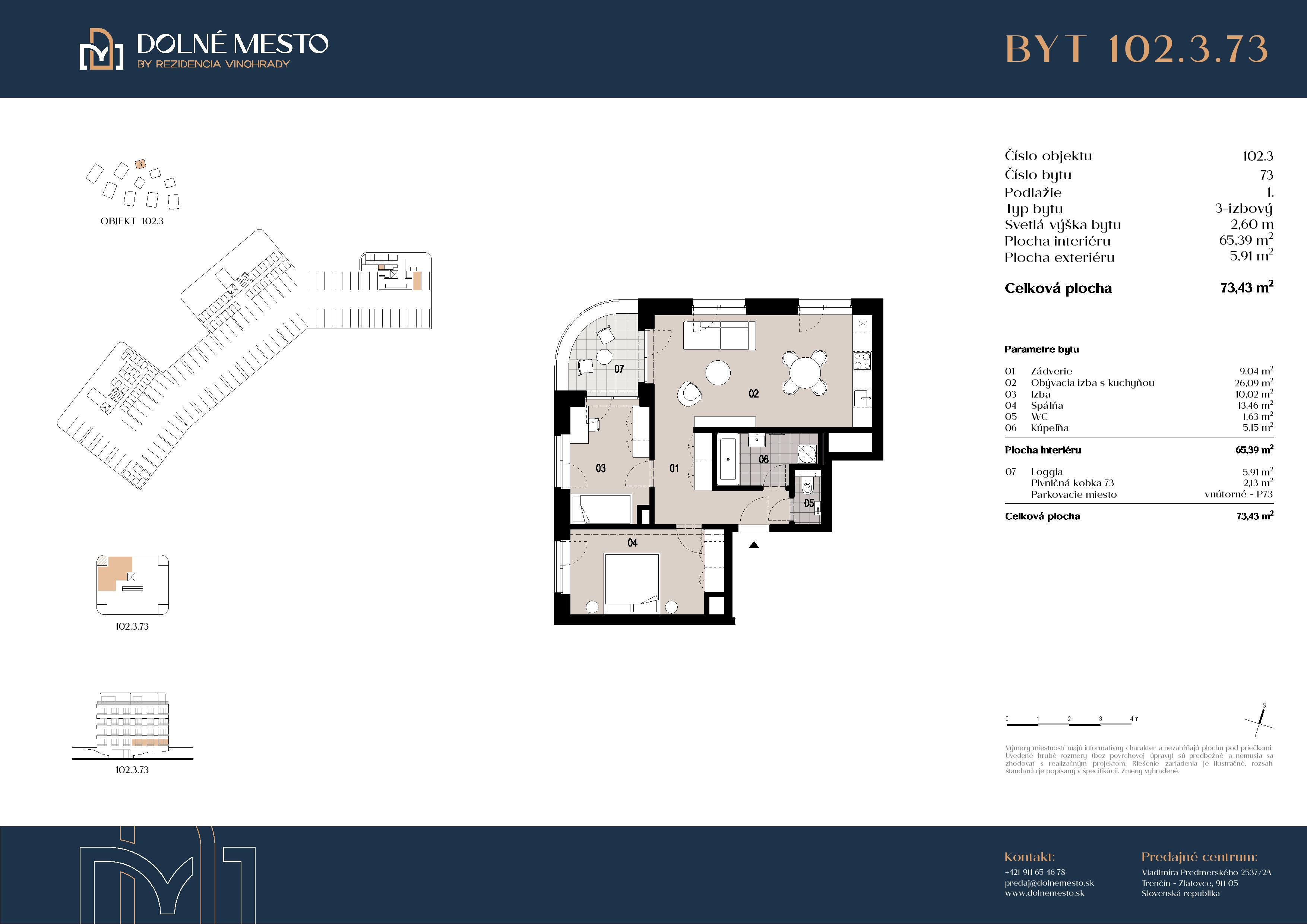 Dolné mesto - 102.3.73 - Pôdorys