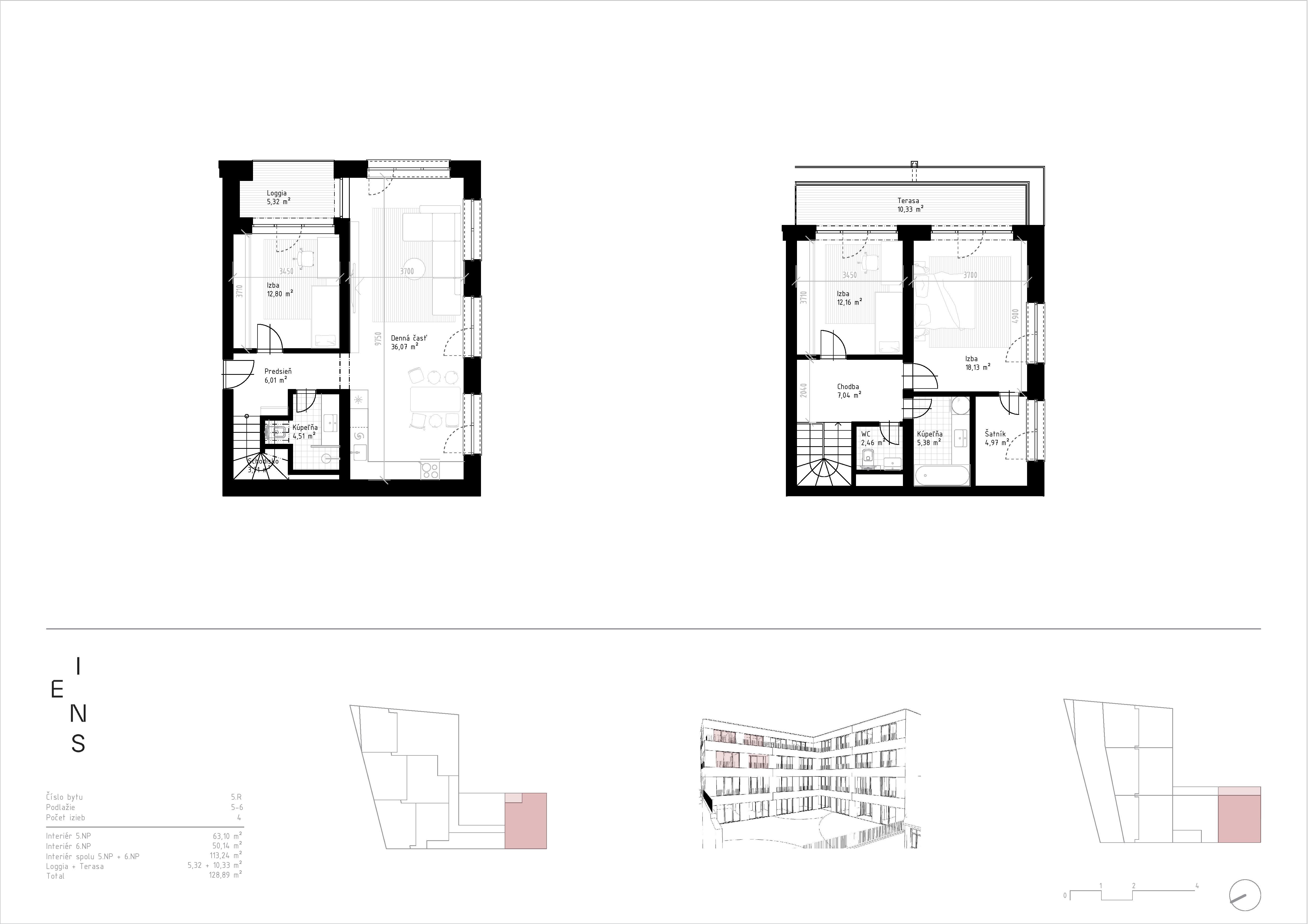 Eins - 5R - Pôdorys