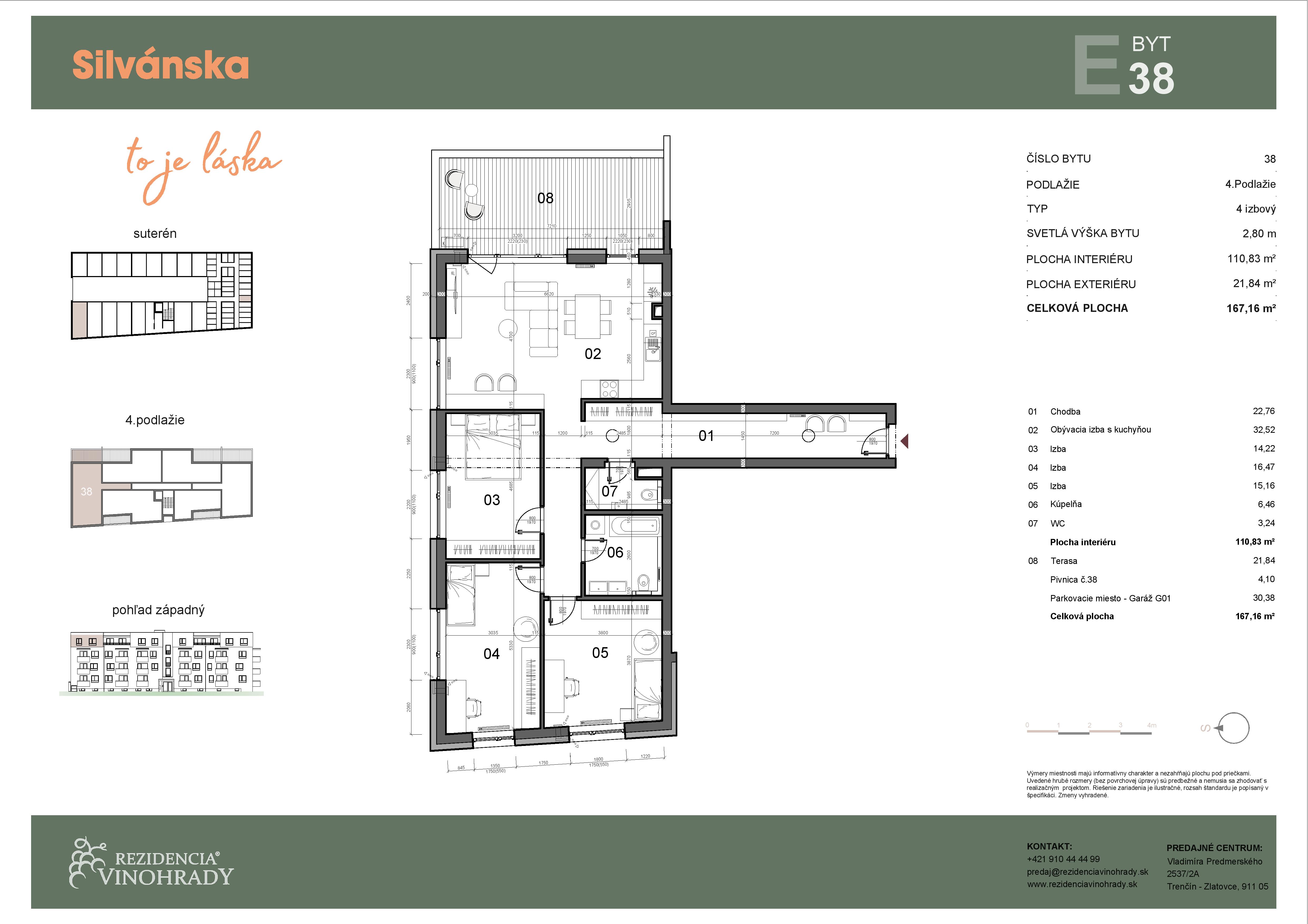 Silvánska - E38 - Pôdorys